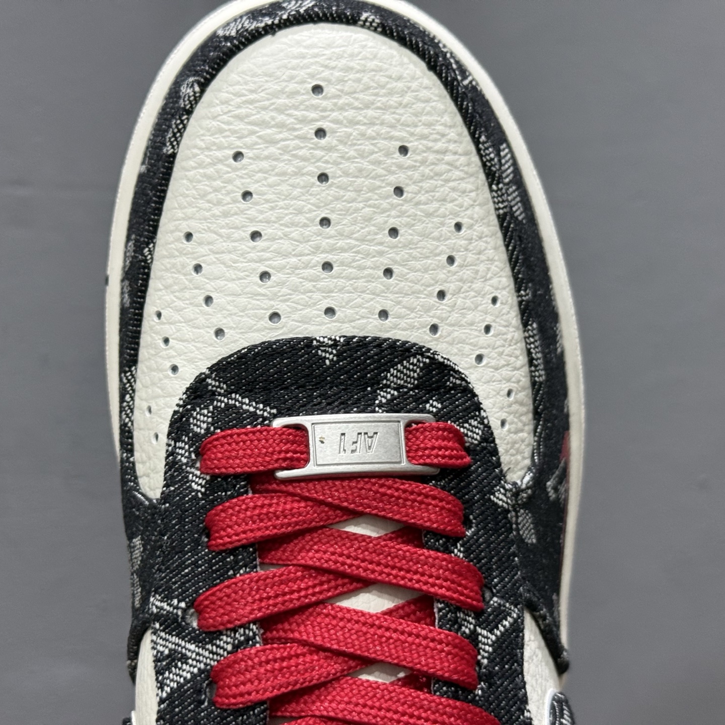 SC版 Nike Air Force 1'07 Low LV联名 黑牛仔小红勾 空军一号低帮休闲板鞋  LW9279-001