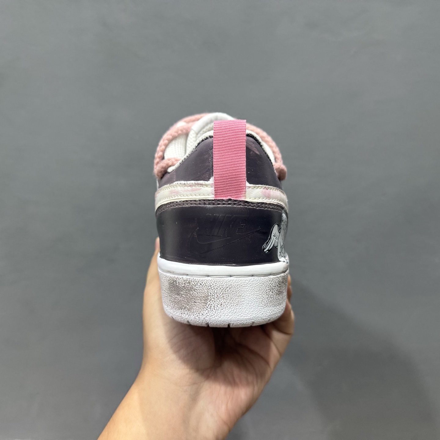 Nike Court Borough[嘴唇] “吻箭倾心”[嘴唇]解构手绘 潮流简约低帮板鞋  BQ5448-216