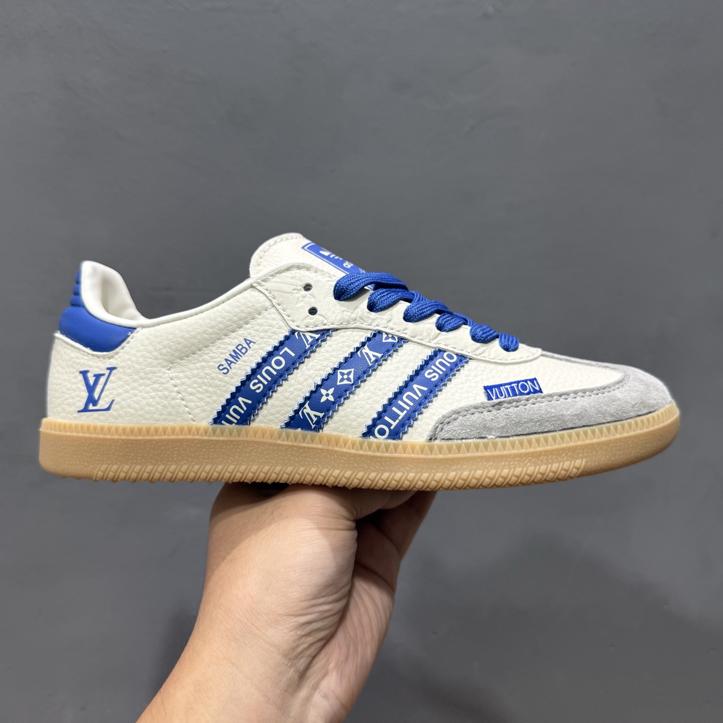 Adidas SAMBA OG 德训鞋 LV联名款 高端定制桑巴系列 低帮休闲板鞋  XR005