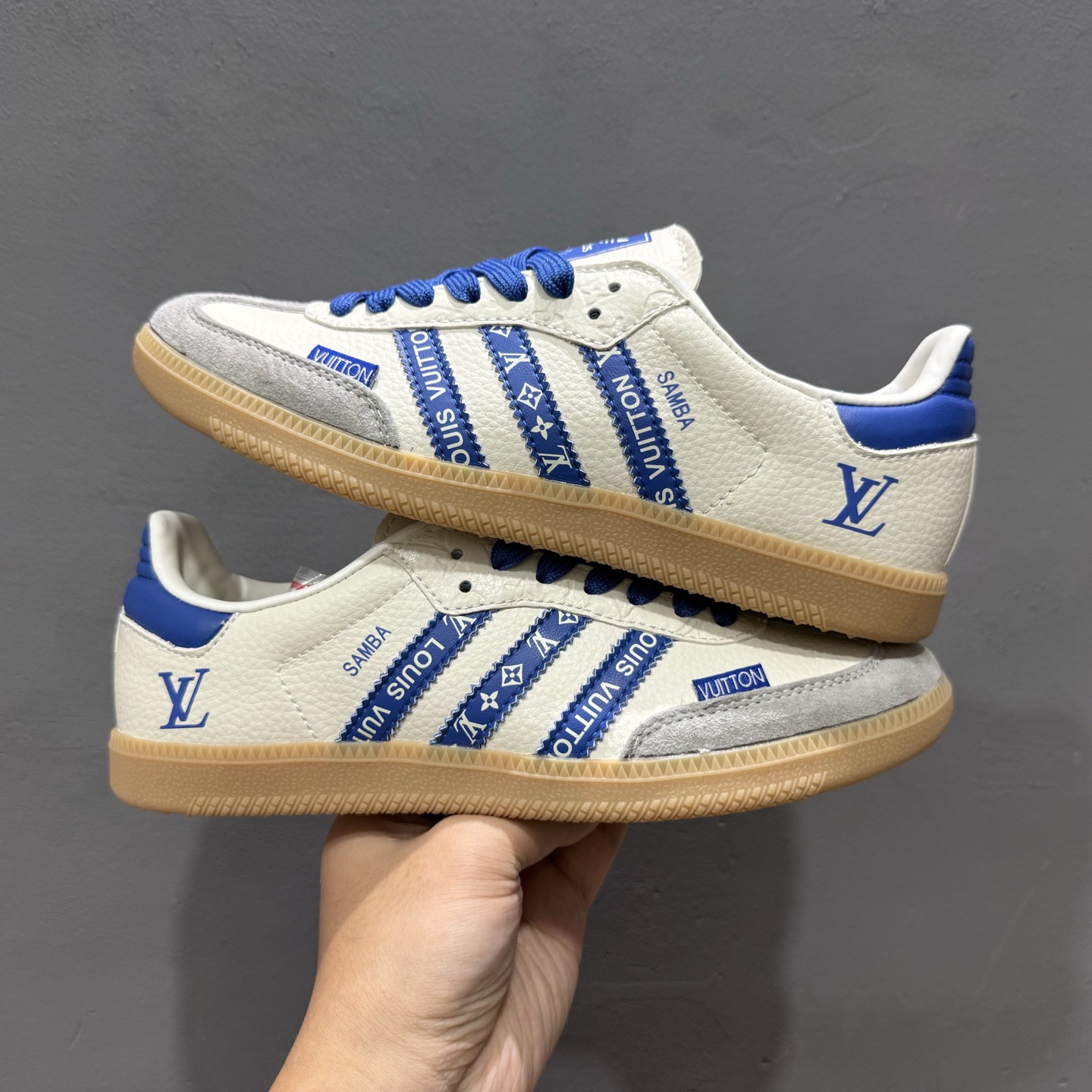 Adidas SAMBA OG 德训鞋 LV联名款 高端定制桑巴系列 低帮休闲板鞋  XR005