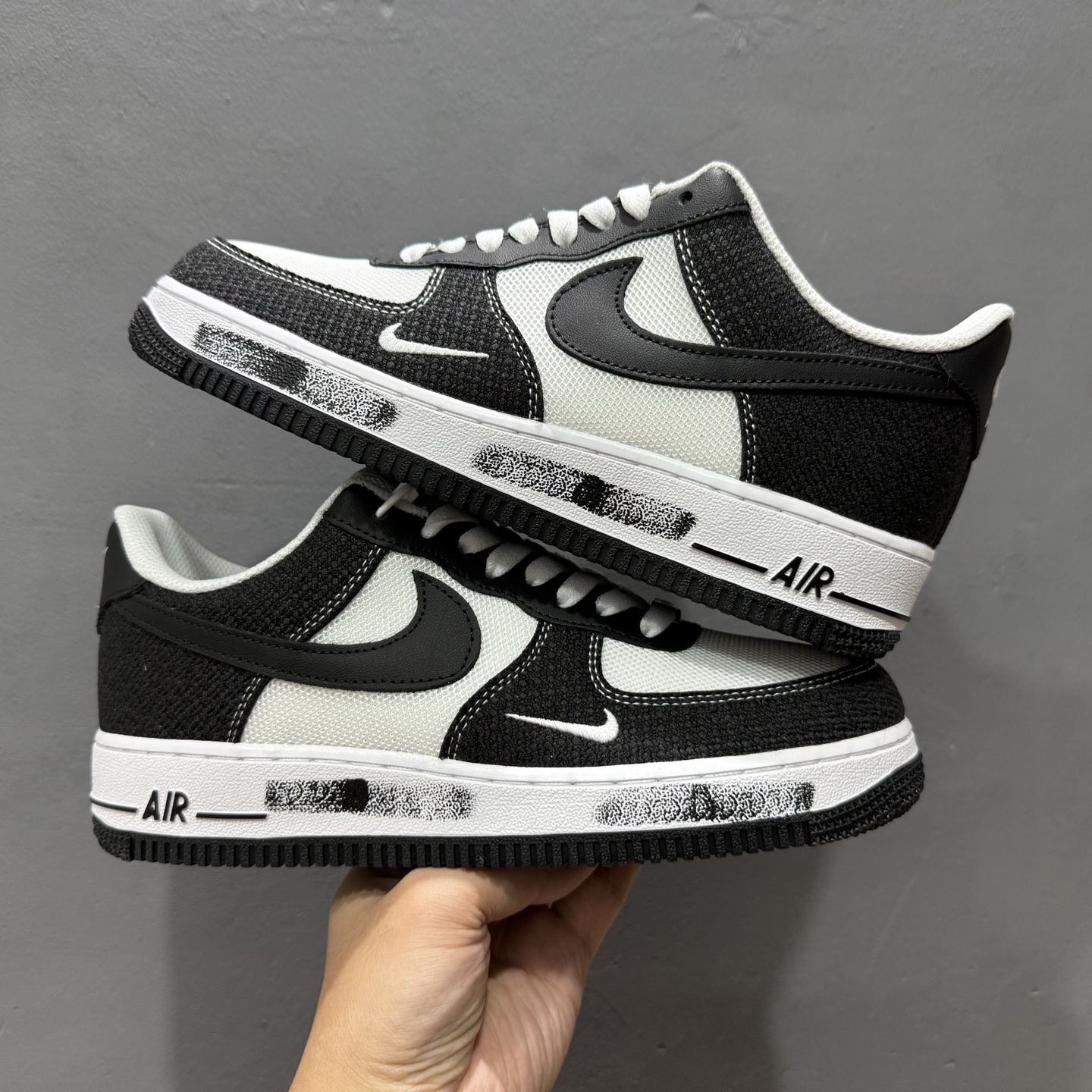 Nike Air Force 1'07 Low 官方爆款定制 牛仔布小勾 空军一号低帮休闲板鞋 ZH0316-091
