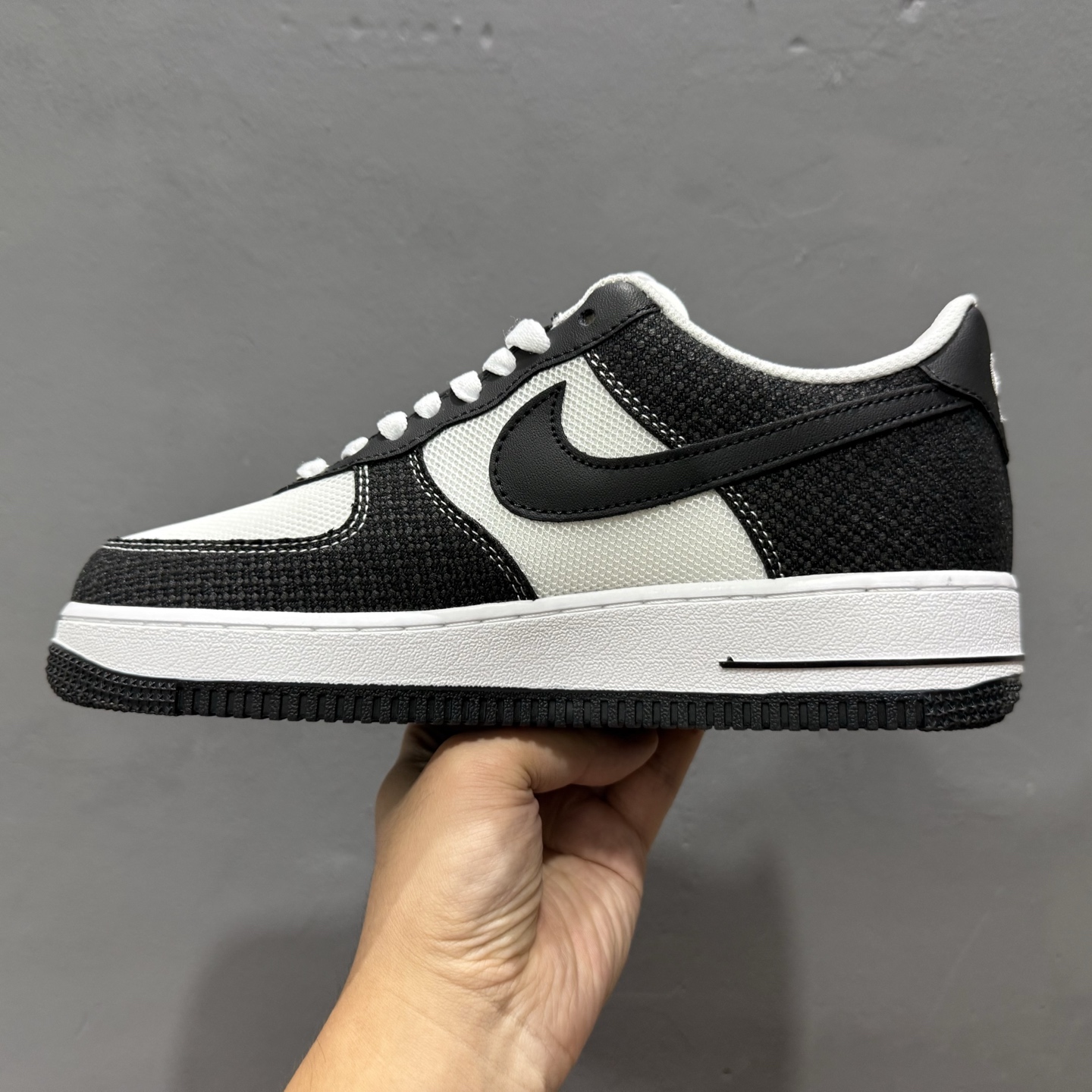 Nike Air Force 1'07 Low 官方爆款定制 牛仔布小勾 空军一号低帮休闲板鞋 ZH0316-091