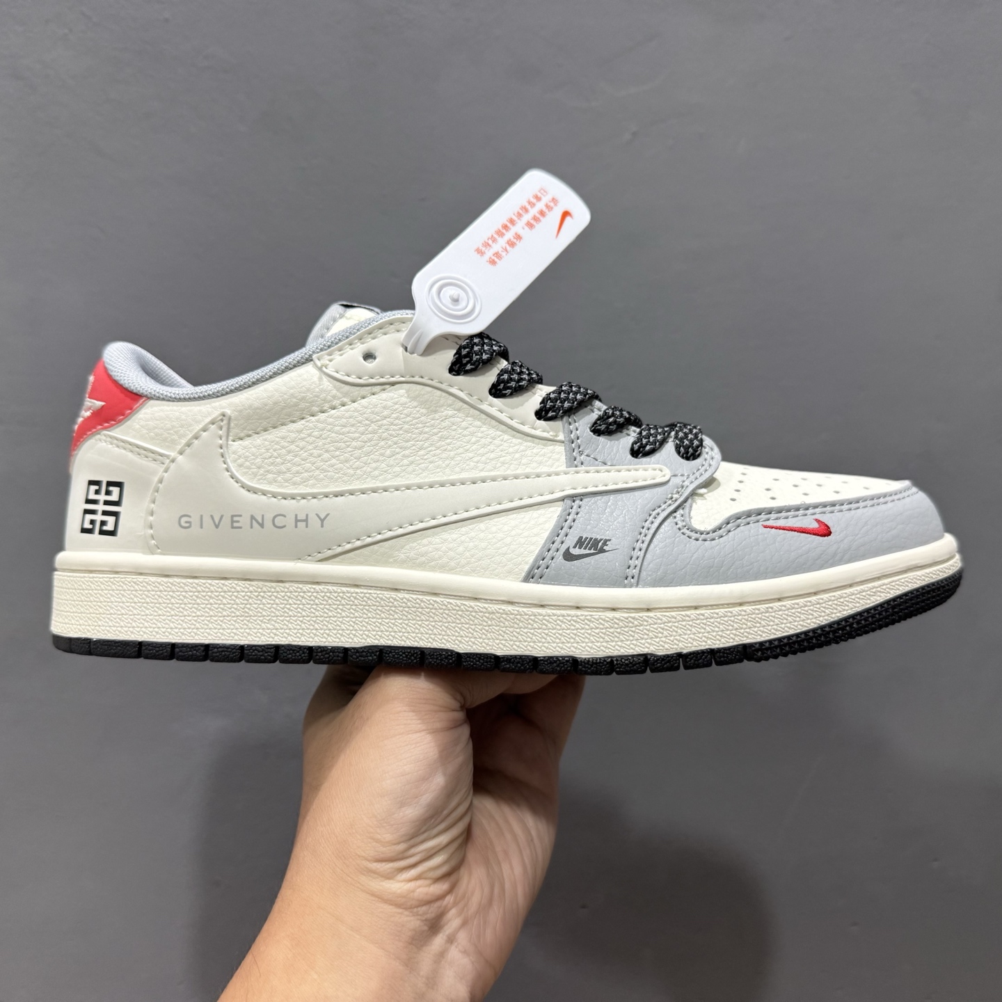Travis Scott x Fragment Design × Air Jordan 1 Low OG SP AJ1 乔1纪 梵希联名 灰黑底 低帮文化休闲板鞋  XS7089-599