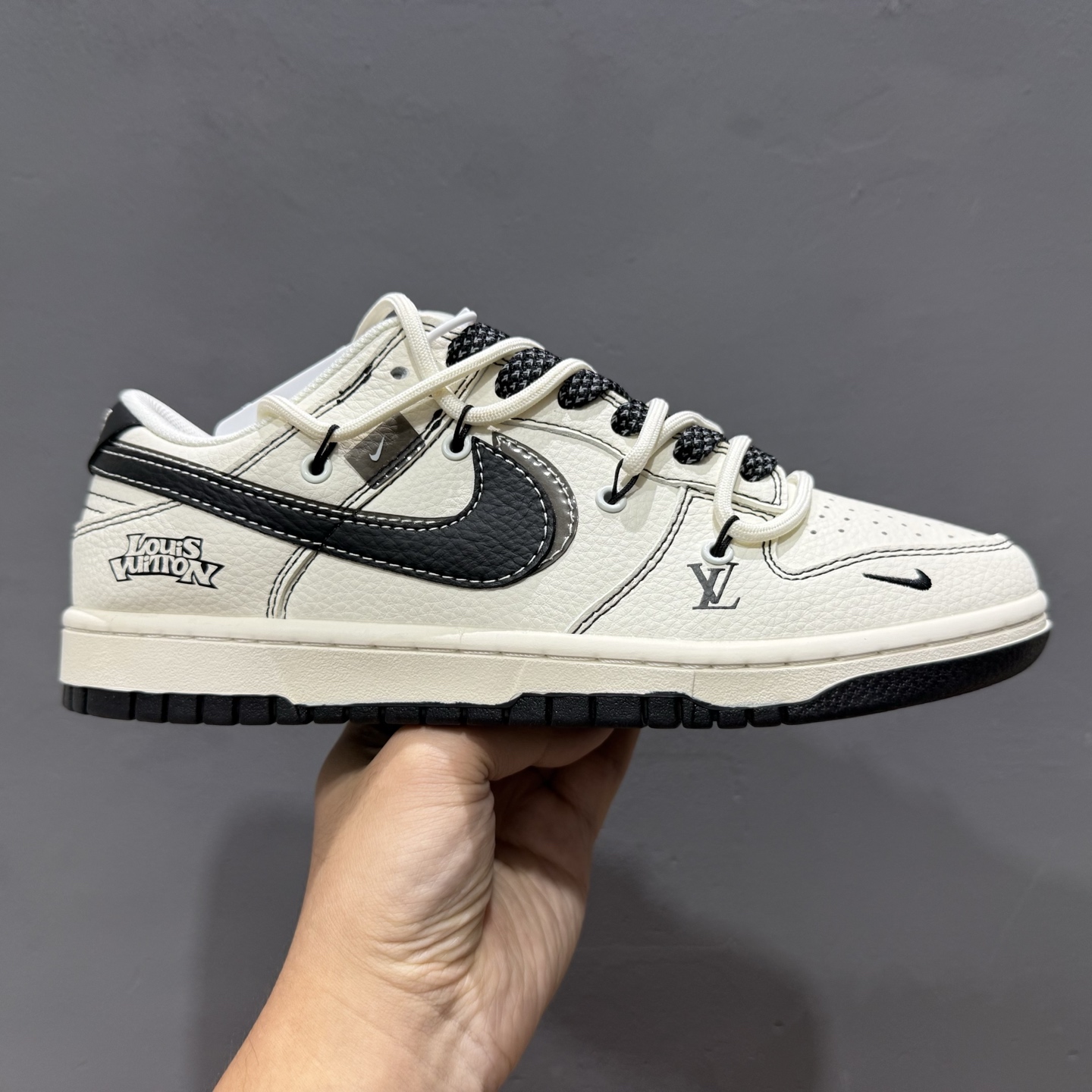 Nike SB Dunk Low LV联名绑带黑勾 低帮休闲板鞋  DM6868-076
