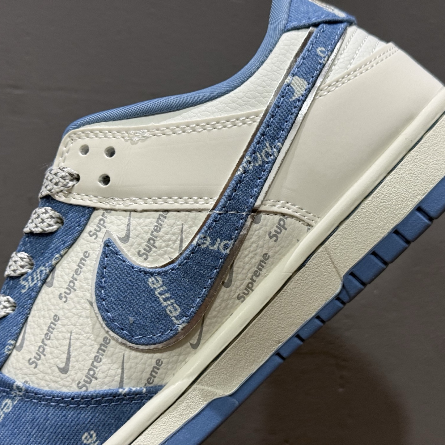 Nike SB Dunk Low Sup联名 蓝牛仔 周年高端定制 低帮休闲板鞋 SC9207-416