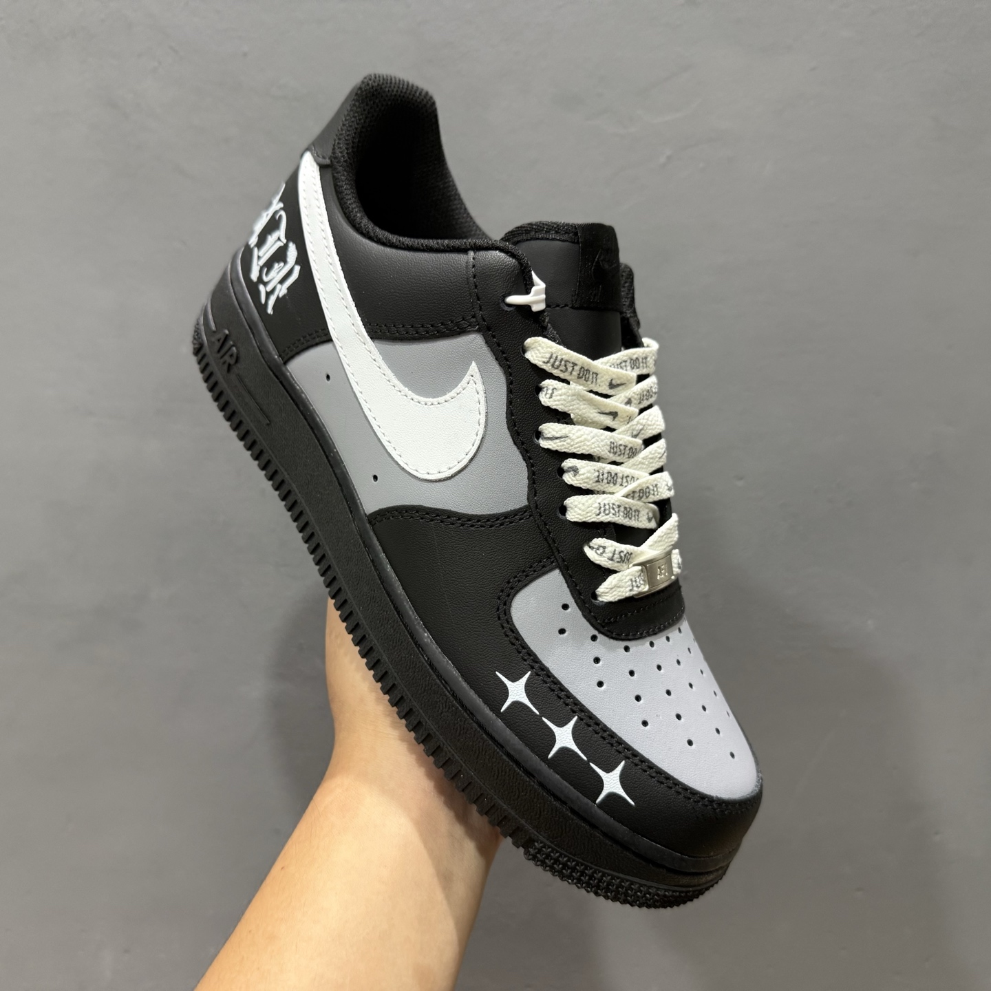 Nike Air Force 1'07 Low 黑银克特 空军一号低帮休闲板鞋 ZH0316-085