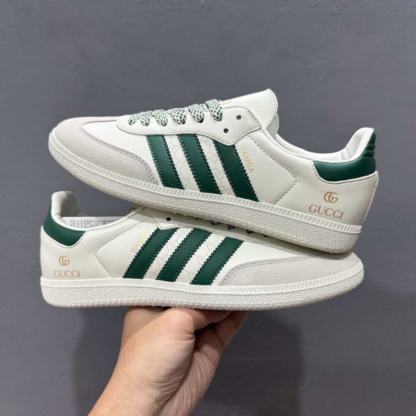 #纯原 CLOT x AD Originals Superstar #贝壳头古驰联名限定 贴合柔软皮料白绿配色 GJ75815 #纯原 CLOT x AD Originals Superstar #贝壳头古驰联名限定 贴合柔软皮料白绿配色 GJ75815