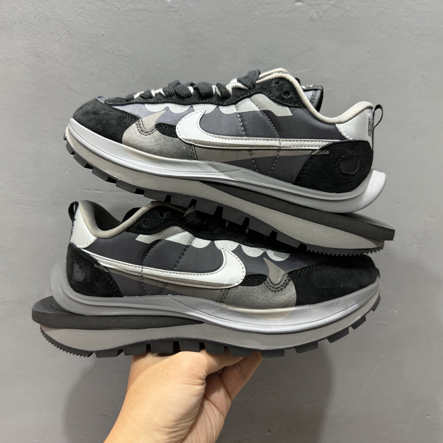 独家实拍Sacai x Nike VaporWaffle 3.0 华夫3.0走秀款休闲鞋 DD1875-300