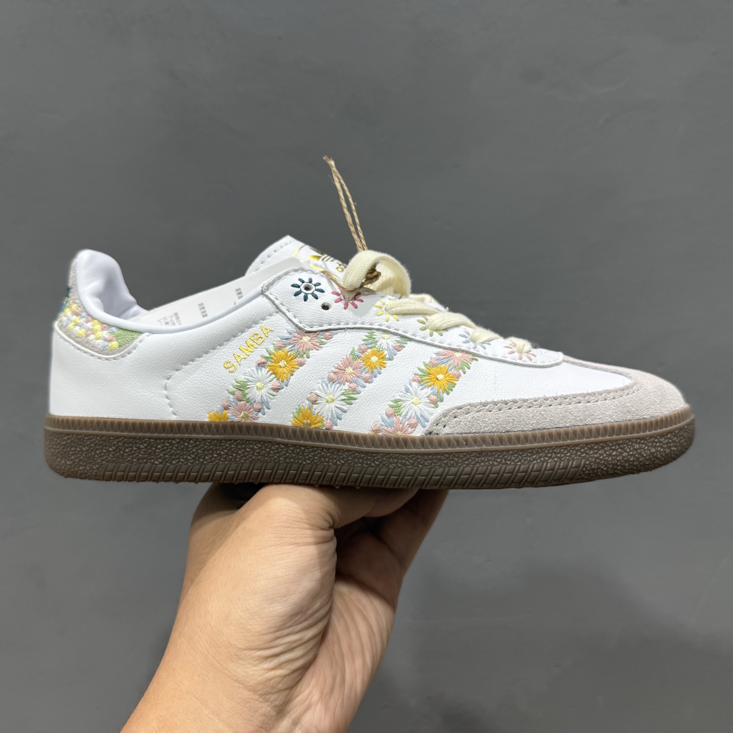 juice x adidas originals SAMBA OG Flower 花卉 白色  HQ5155