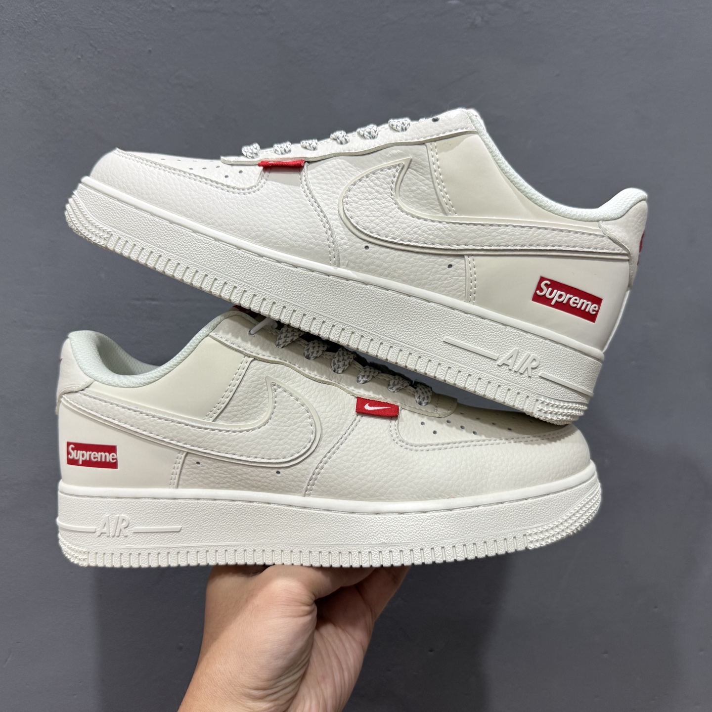 Nike Air Force 1'07 Low Supreme联名 百搭米色 空军一号低帮休闲板鞋 CS5288-011