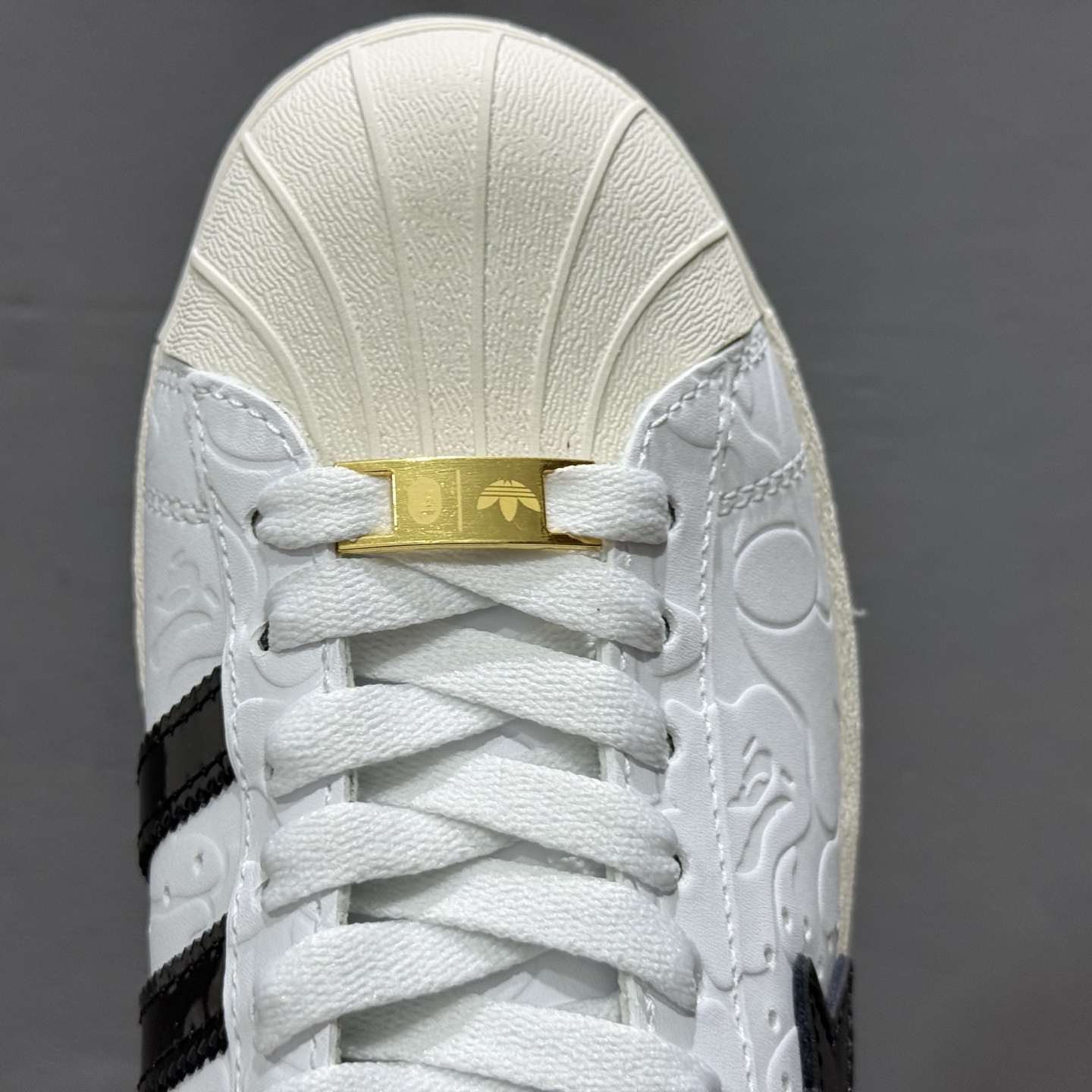 A BATHING APE x adidas originals SUPERSTAR 白色  JR2701