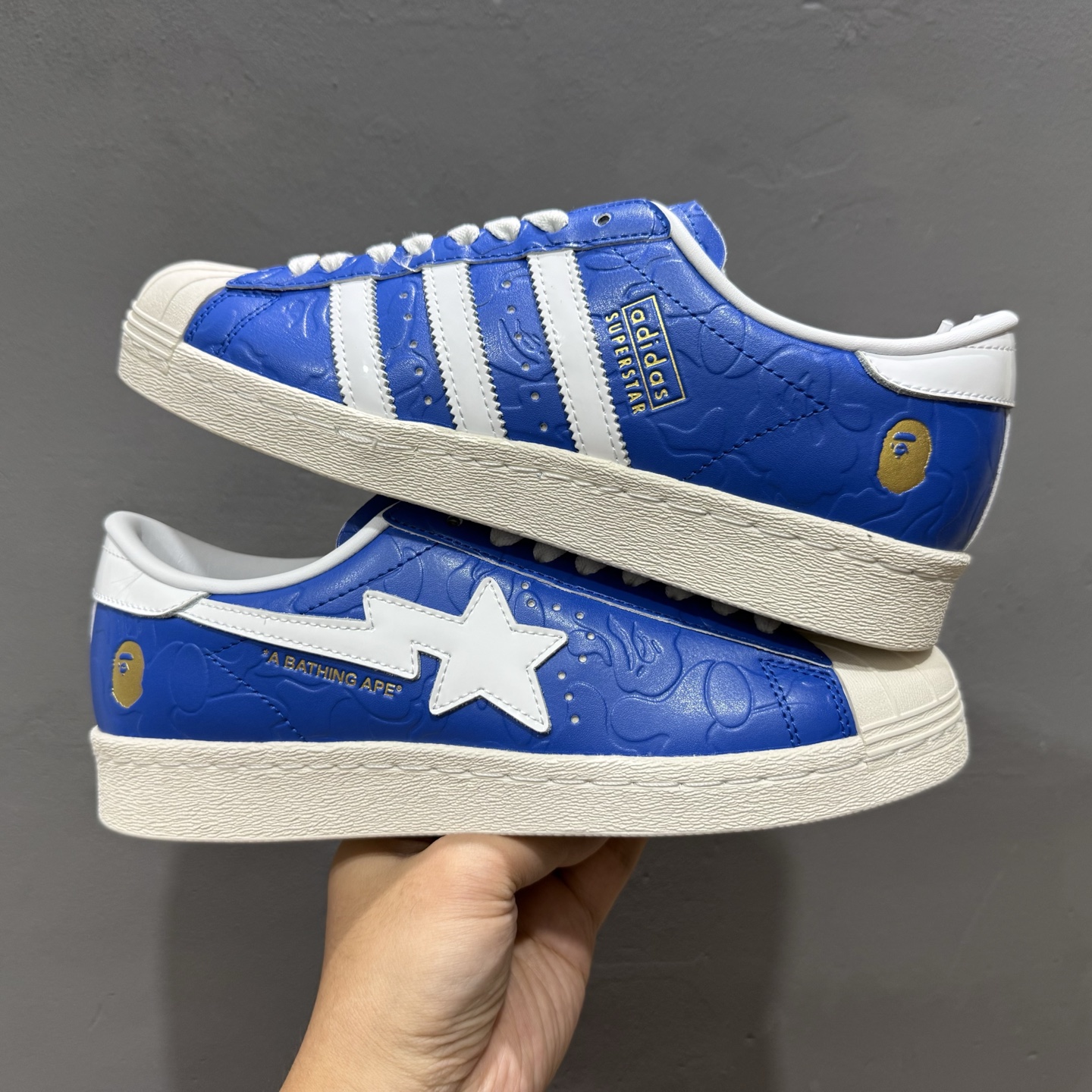 A BATHING APE x adidas originals SUPERSTAR 白色 adidas  JR2702