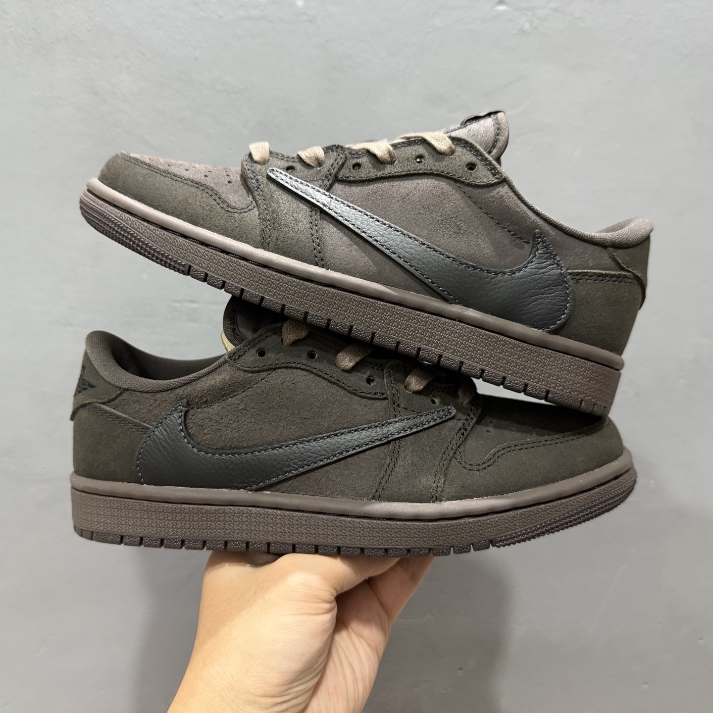 Travis Scott x Fragment Design x Air Jordan 1 Low 乔1AJ1 TS藤原浩闪电三方联名倒钩低帮文化篮球鞋 DM7866-202