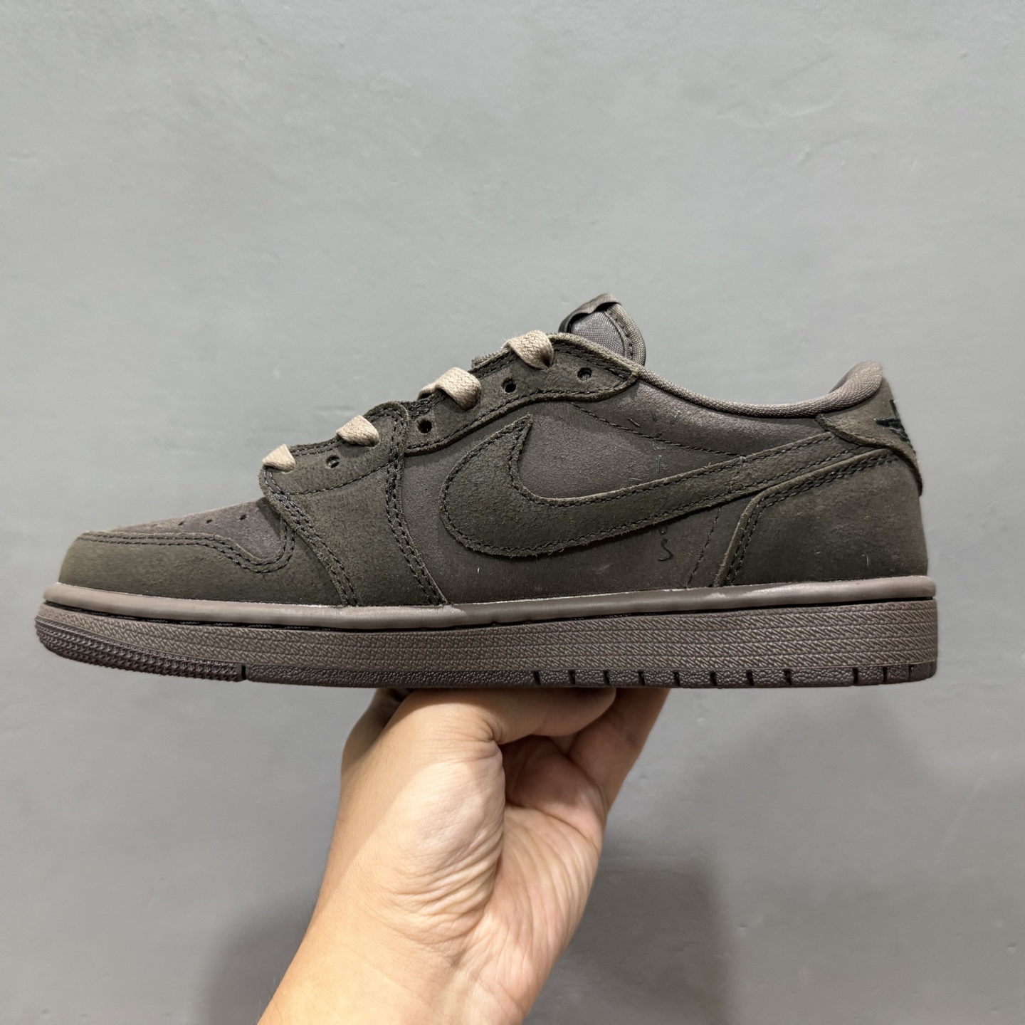 Travis Scott x Fragment Design x Air Jordan 1 Low 乔1AJ1 TS藤原浩闪电三方联名倒钩低帮文化篮球鞋 DM7866-202