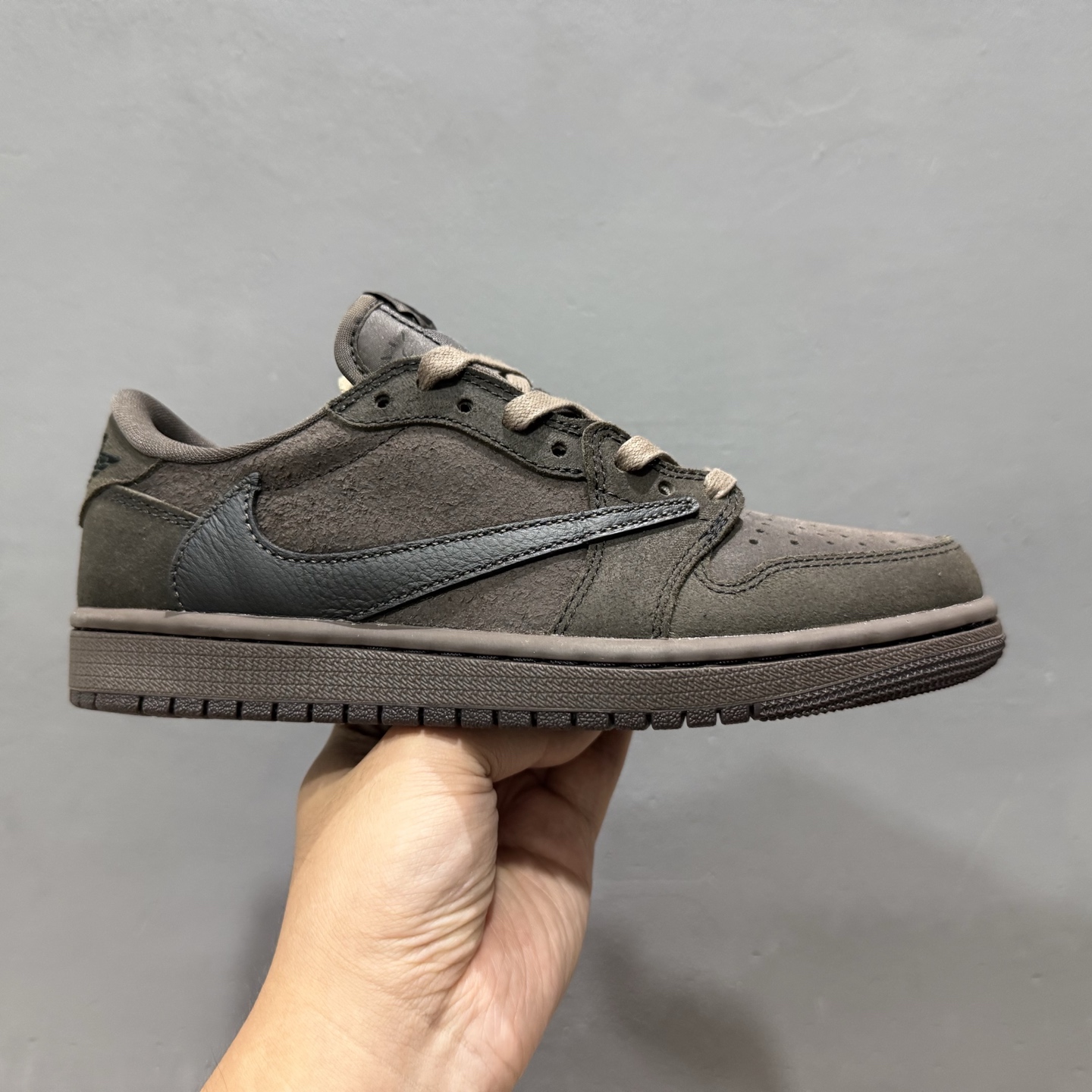 Travis Scott x Fragment Design x Air Jordan 1 Low 乔1AJ1 TS藤原浩闪电三方联名倒钩低帮文化篮球鞋 DM7866-202