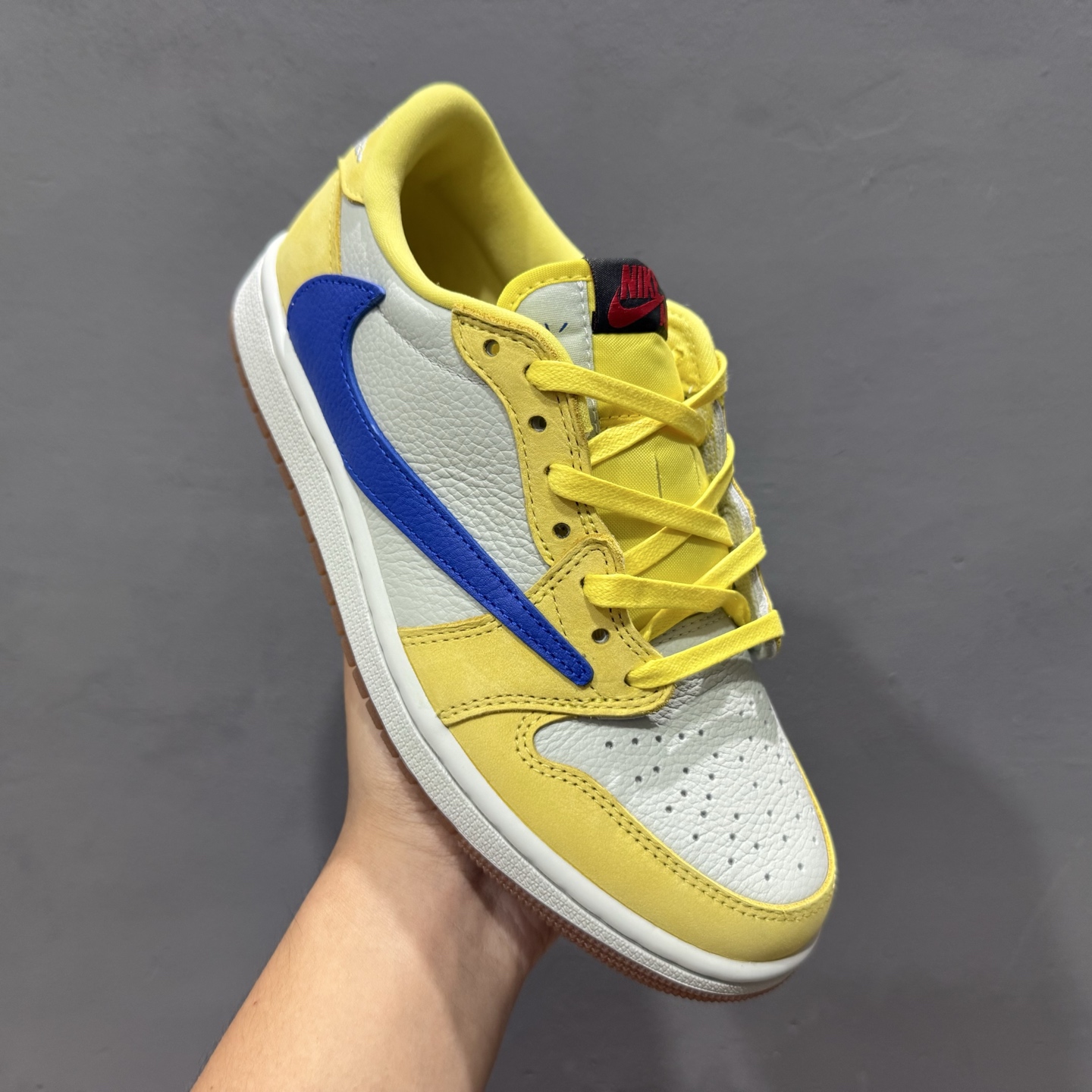 Travis Scott x Air Jordan 1 AJ1乔1 TS 联名倒钩 DZ4137-700 黄蓝倒钩