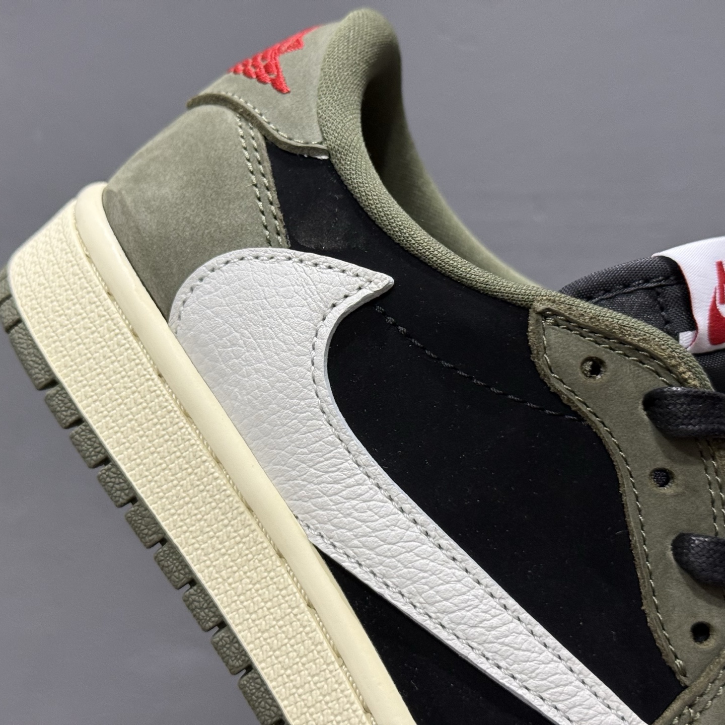 Travis Scott x Fragment Design x Air Jordan 1 Low 乔1AJ1 TS藤原浩闪电三方联名倒钩低帮文化篮球鞋 DM7866-002