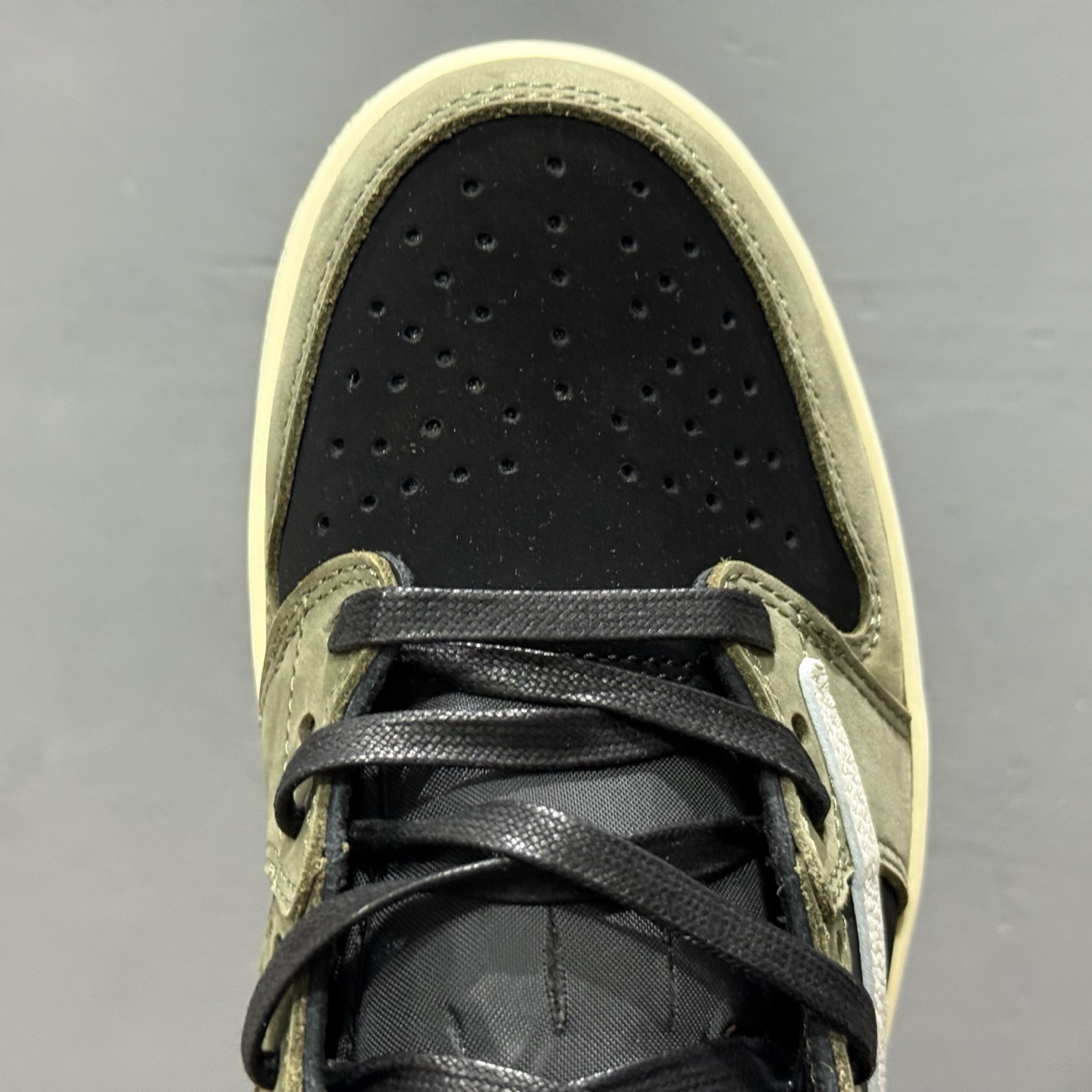 Travis Scott x Fragment Design x Air Jordan 1 Low 乔1AJ1 TS藤原浩闪电三方联名倒钩低帮文化篮球鞋 DM7866-002