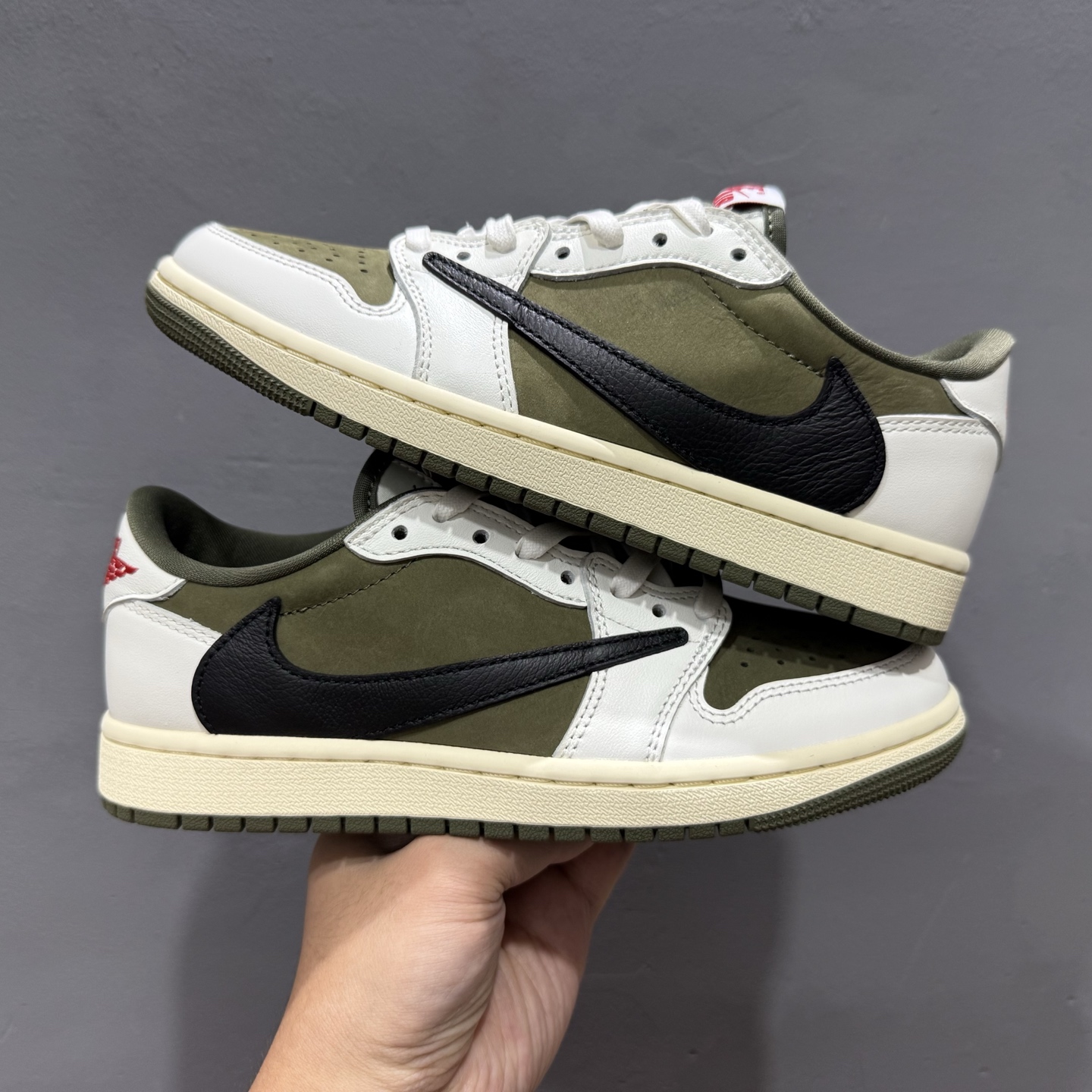 Travis Scott x Fragment Design x Air Jordan 1 Low 乔1AJ1 TS藤原浩闪电三方联名倒钩低帮文化篮球鞋 DM7866-200