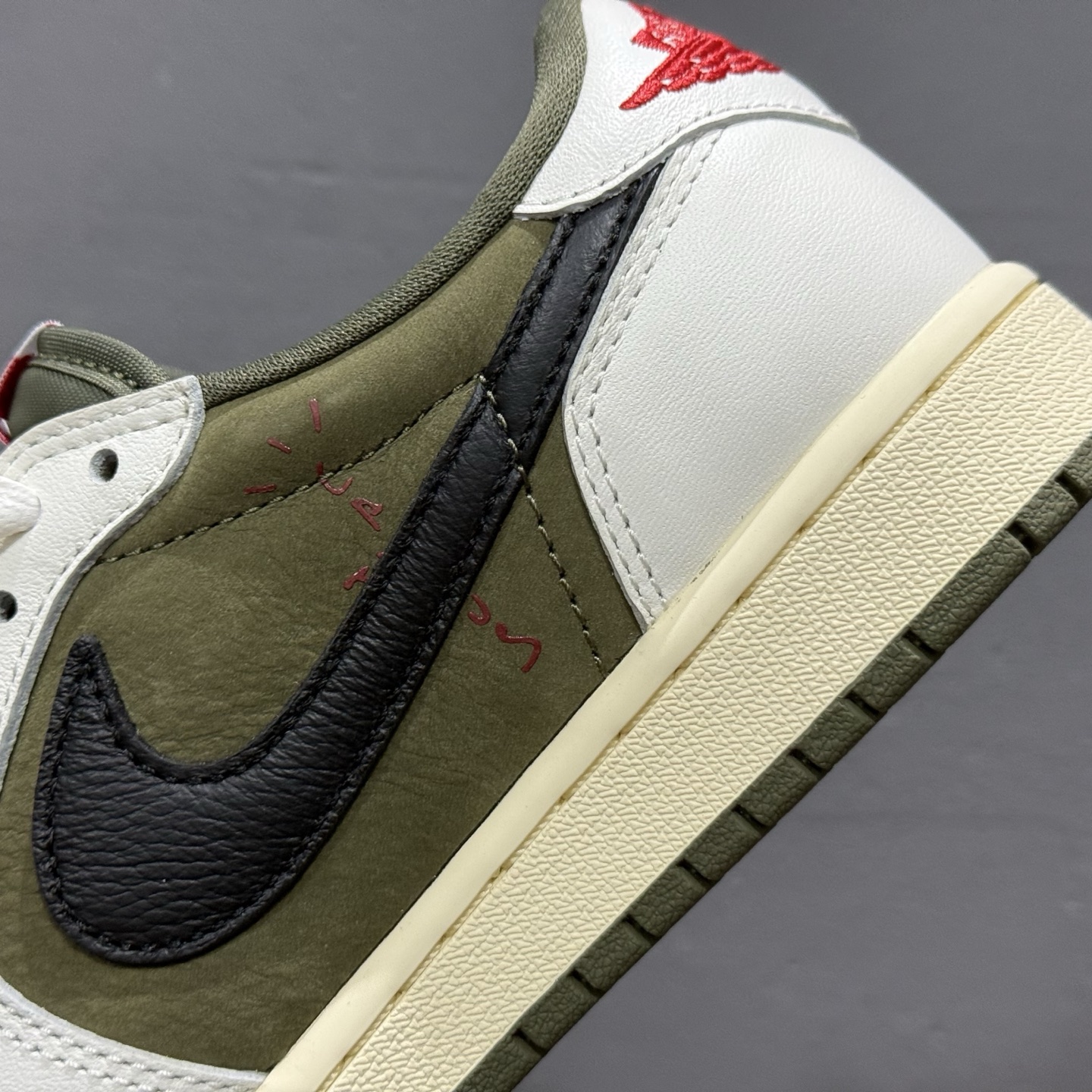 Travis Scott x Fragment Design x Air Jordan 1 Low 乔1AJ1 TS藤原浩闪电三方联名倒钩低帮文化篮球鞋 DM7866-200