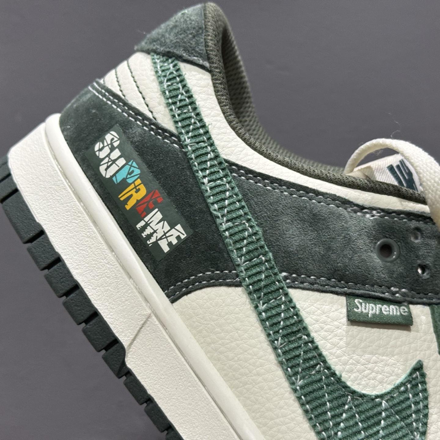 XC版Nike SB Dunk Low x Supreme x UNDEFEATED 白绿翻毛  DJ2024-042