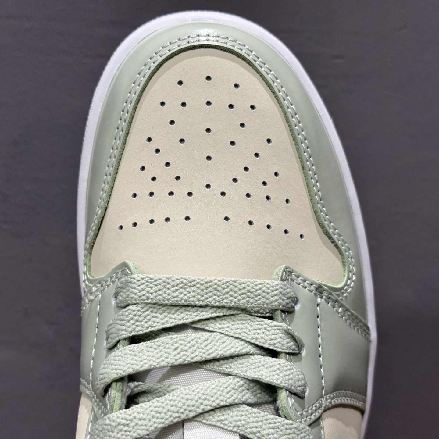 过验版本 Air Jordan 1 Low AJ1 乔1琥珀绿 低帮文化休闲板鞋 HF4078-100