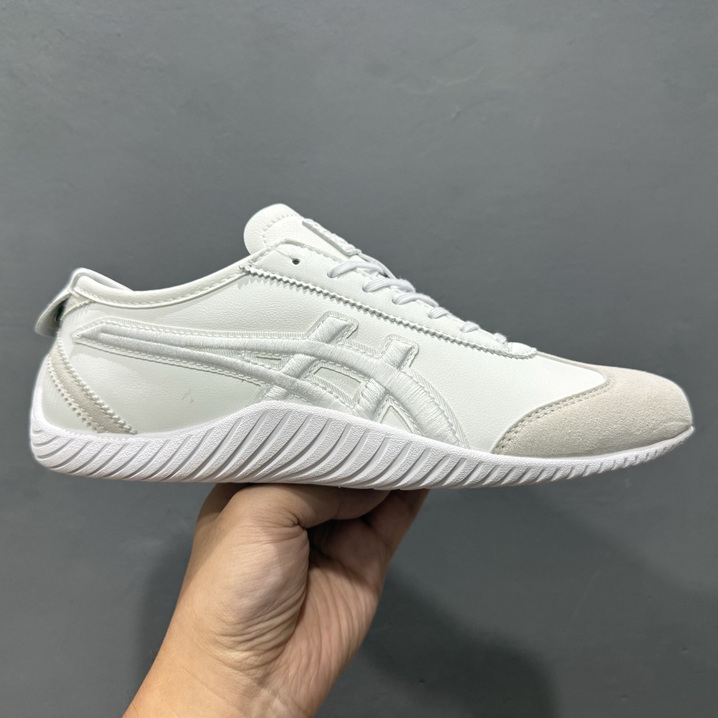 Tiger鬼冢虎 Sclaw 白黑线 低帮生活休闲袜子鞋 1183B969-100