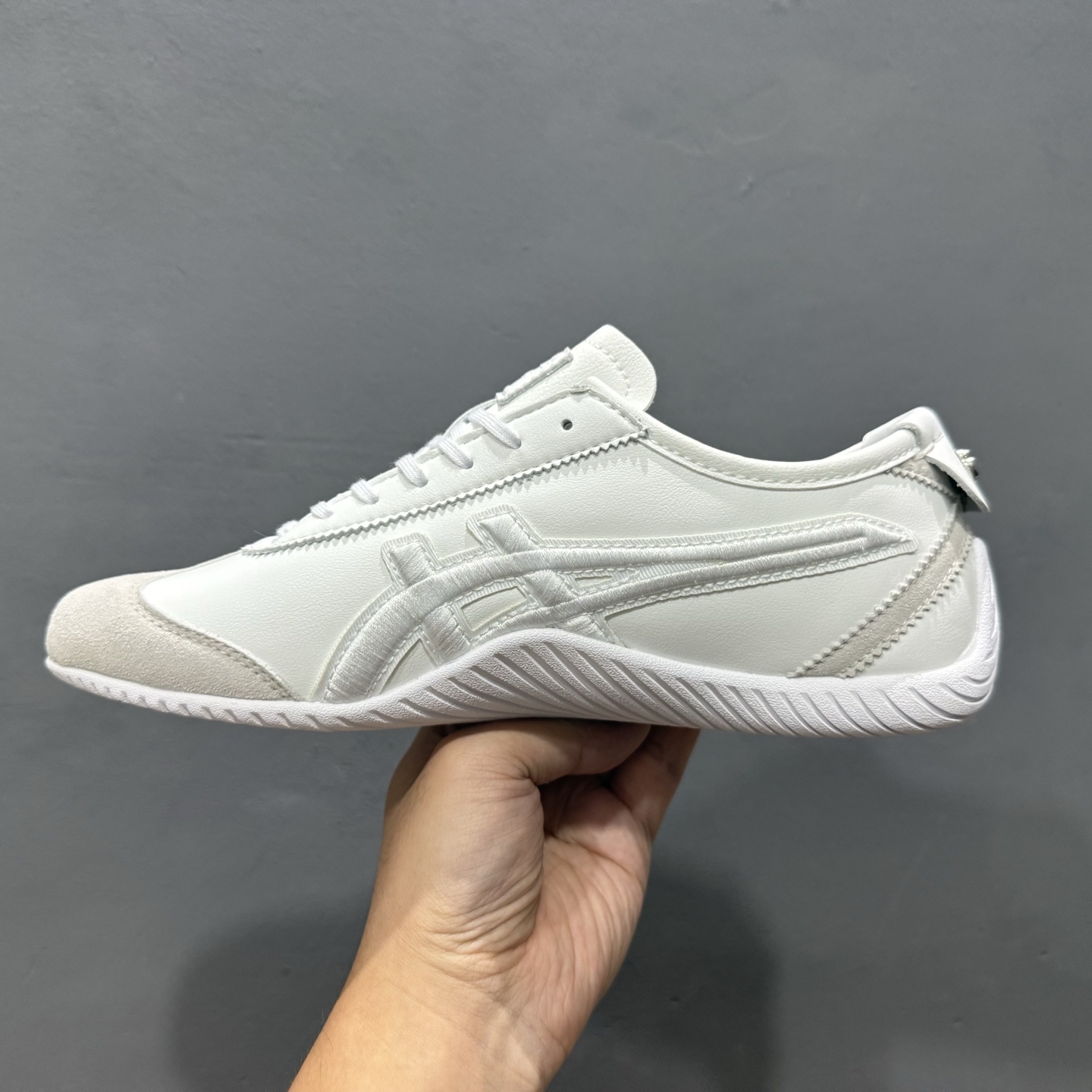 Tiger鬼冢虎 Sclaw 白黑线 低帮生活休闲袜子鞋 1183B969-100