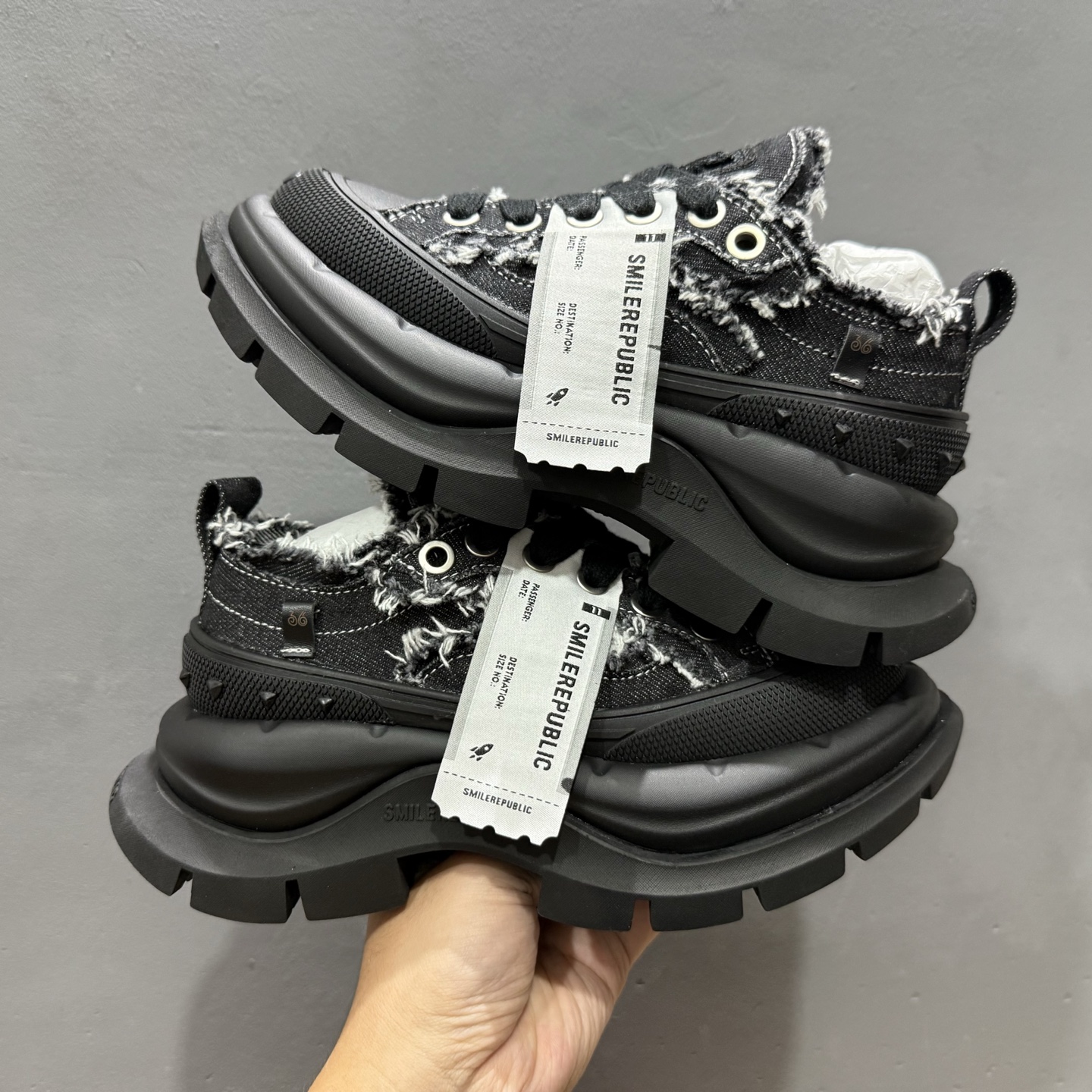 SMILEREPUBLIC 檀健次 老爹鞋2.0系列重磅来袭 水洗布 T