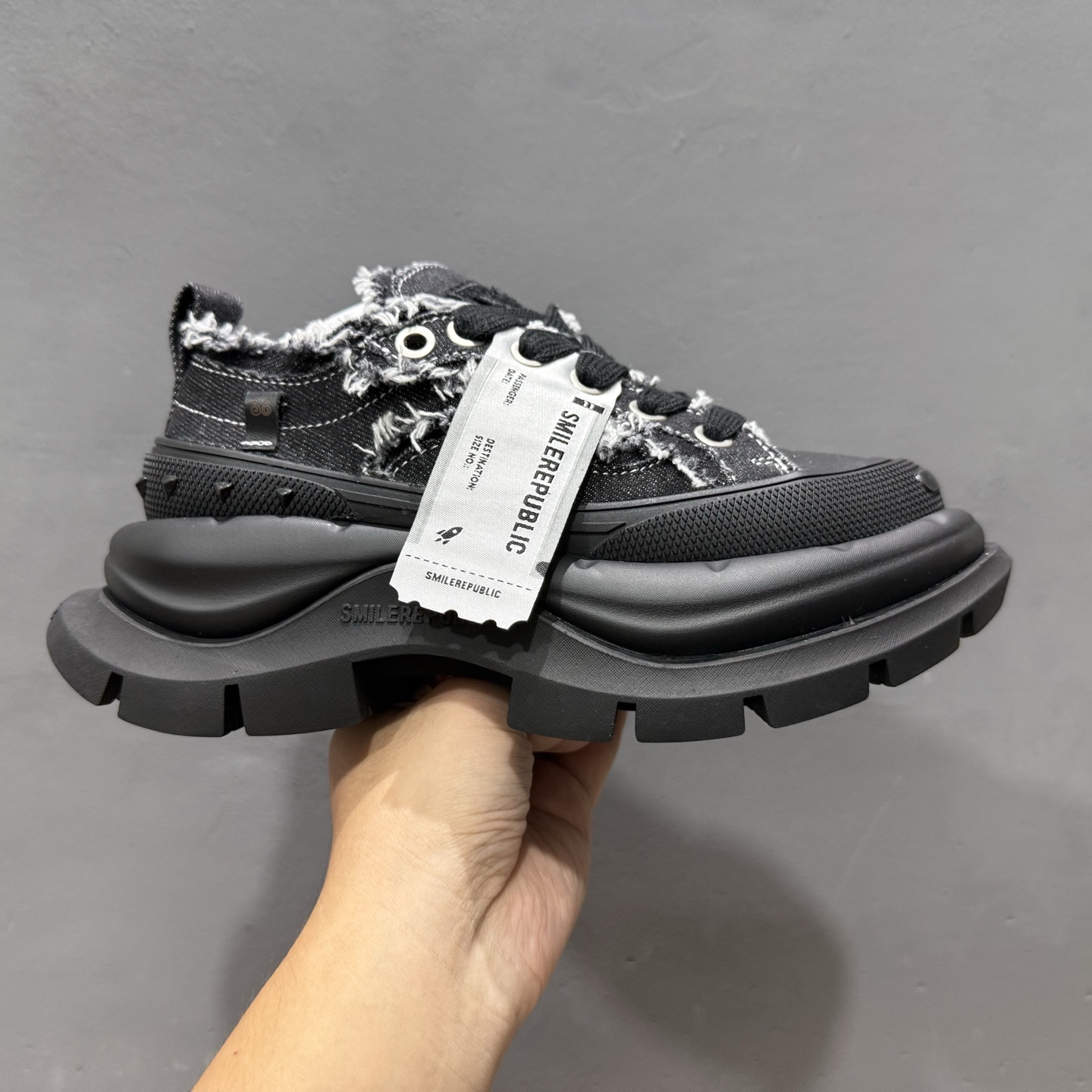 SMILEREPUBLIC 檀健次 老爹鞋2.0系列重磅来袭 水洗布 T