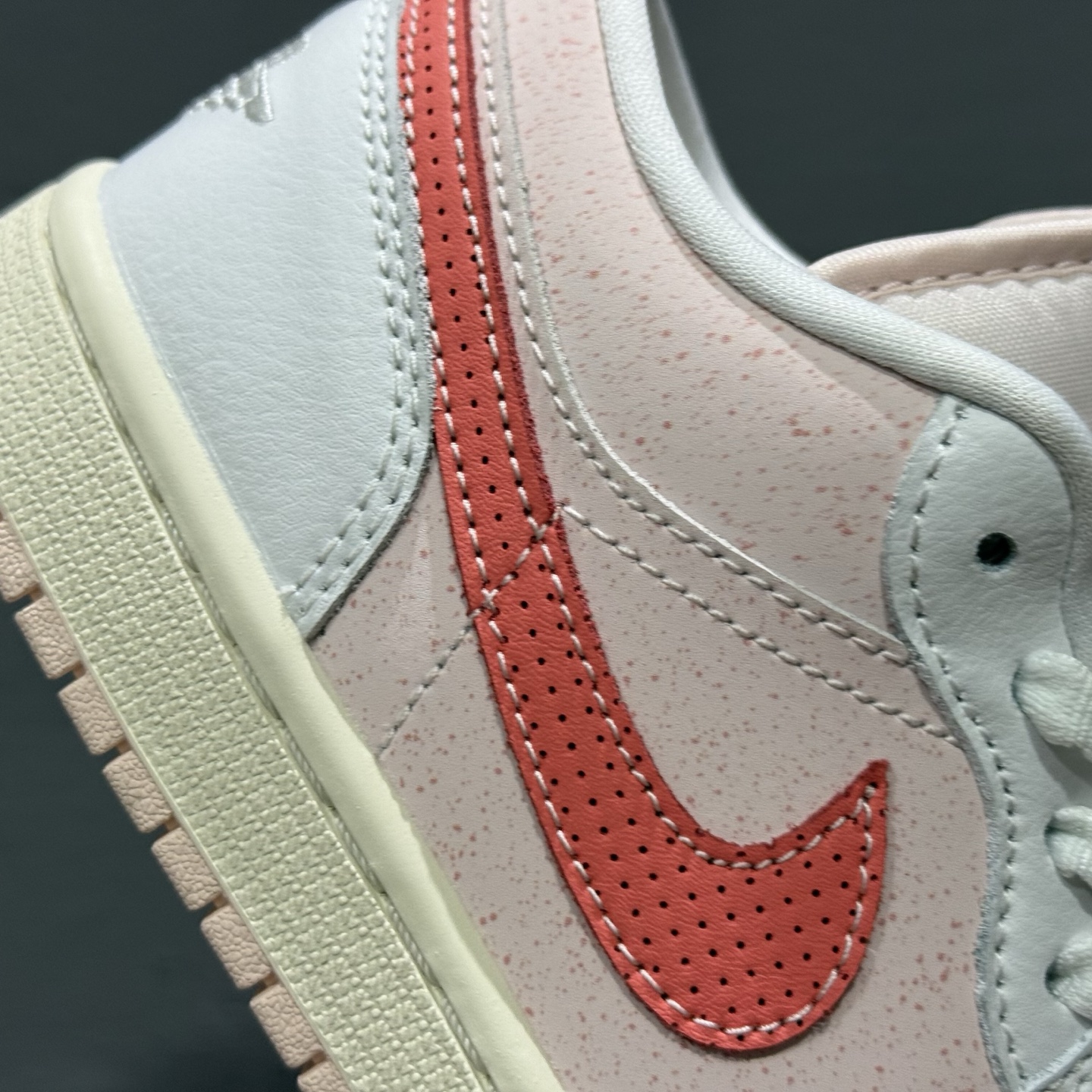 G版纯原 Air Jordan 1 Low AJ1 乔1白粉红 低帮文化休闲运动板鞋 IB8156-133