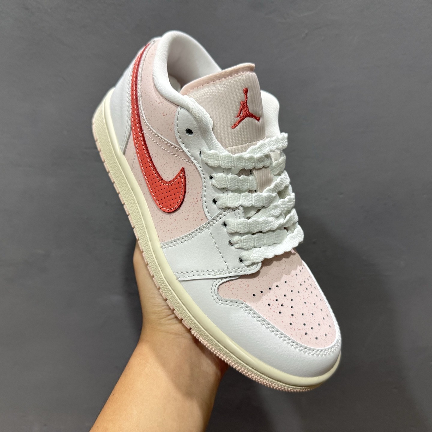 G版纯原 Air Jordan 1 Low AJ1 乔1白粉红 低帮文化休闲运动板鞋 IB8156-133