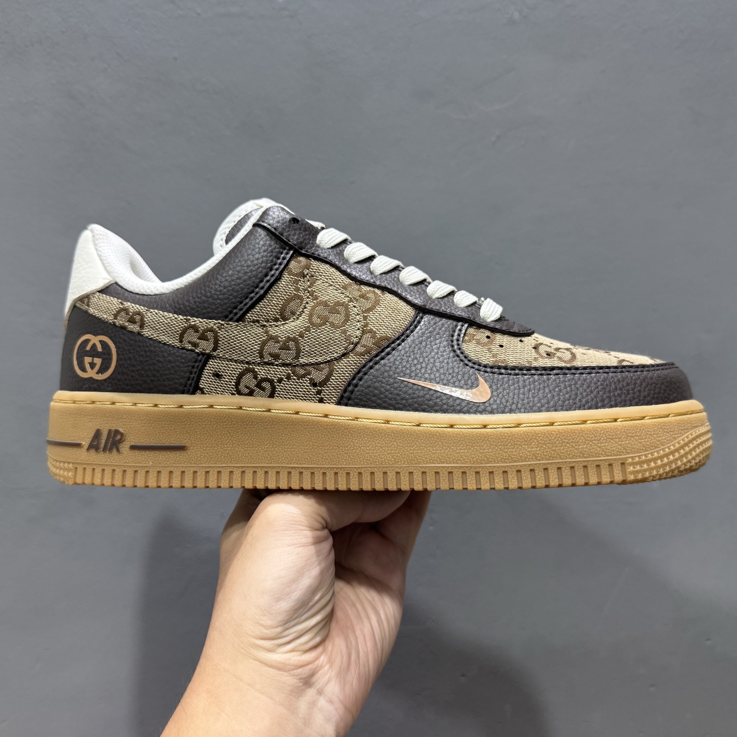 Nike Air Force 1’07 Low 古驰联名 咖啡棕生胶 空军一号低帮休闲板鞋 LW9279-004
