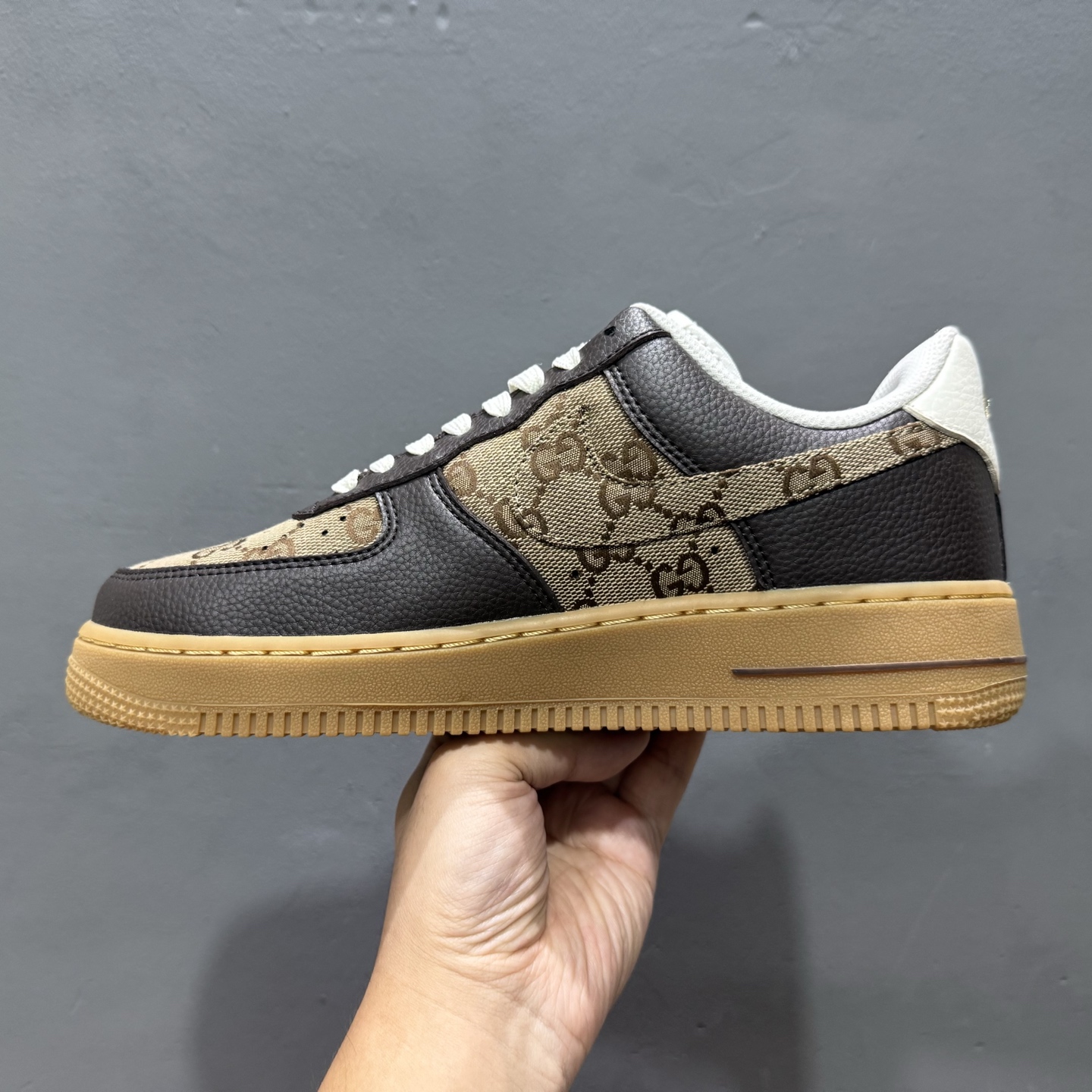 Nike Air Force 1'07 Low 古驰联名 咖啡棕生胶 空军一号低帮休闲板鞋 LW9279-004