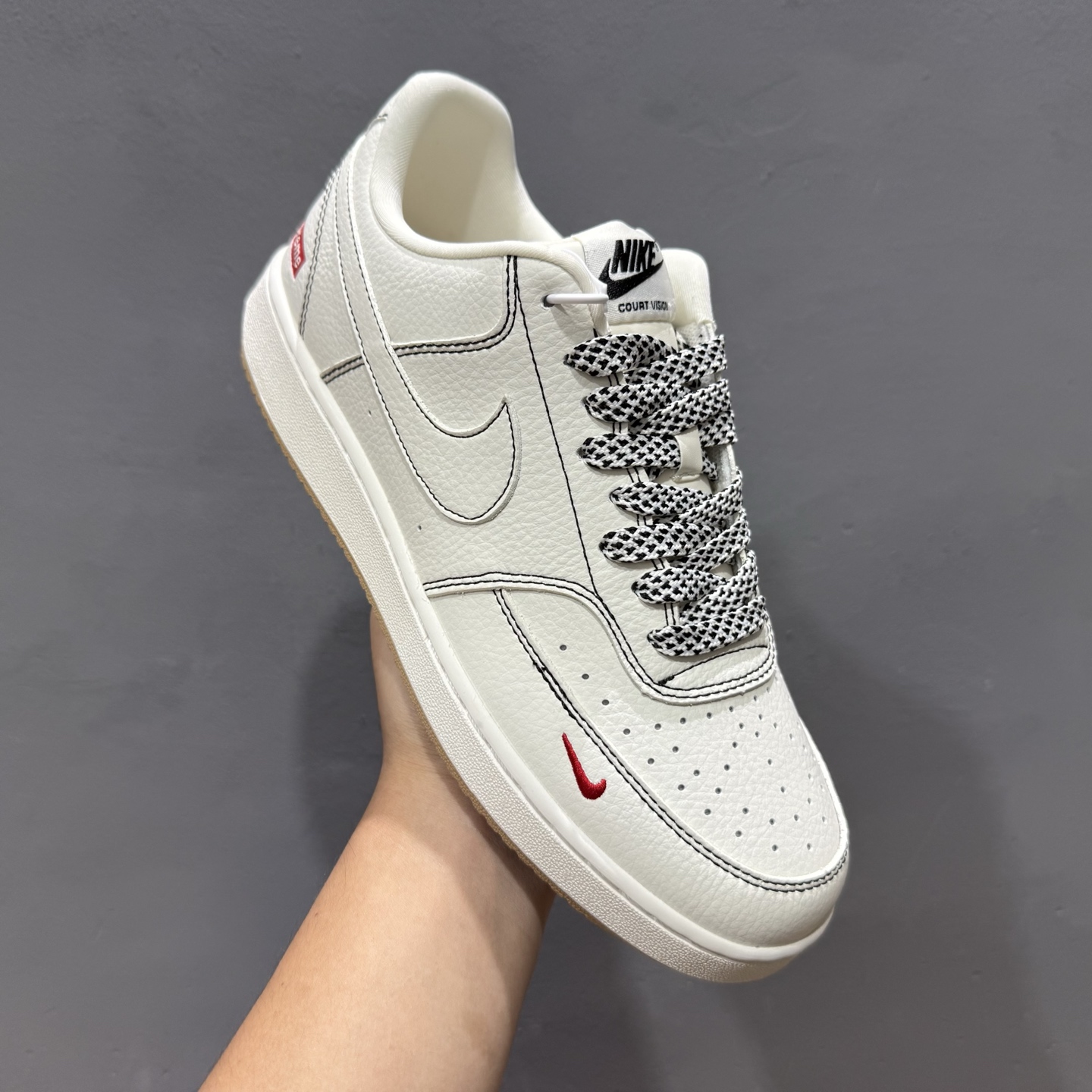 Sup x Air Force 1 Low 米白红反光  CS5288-011