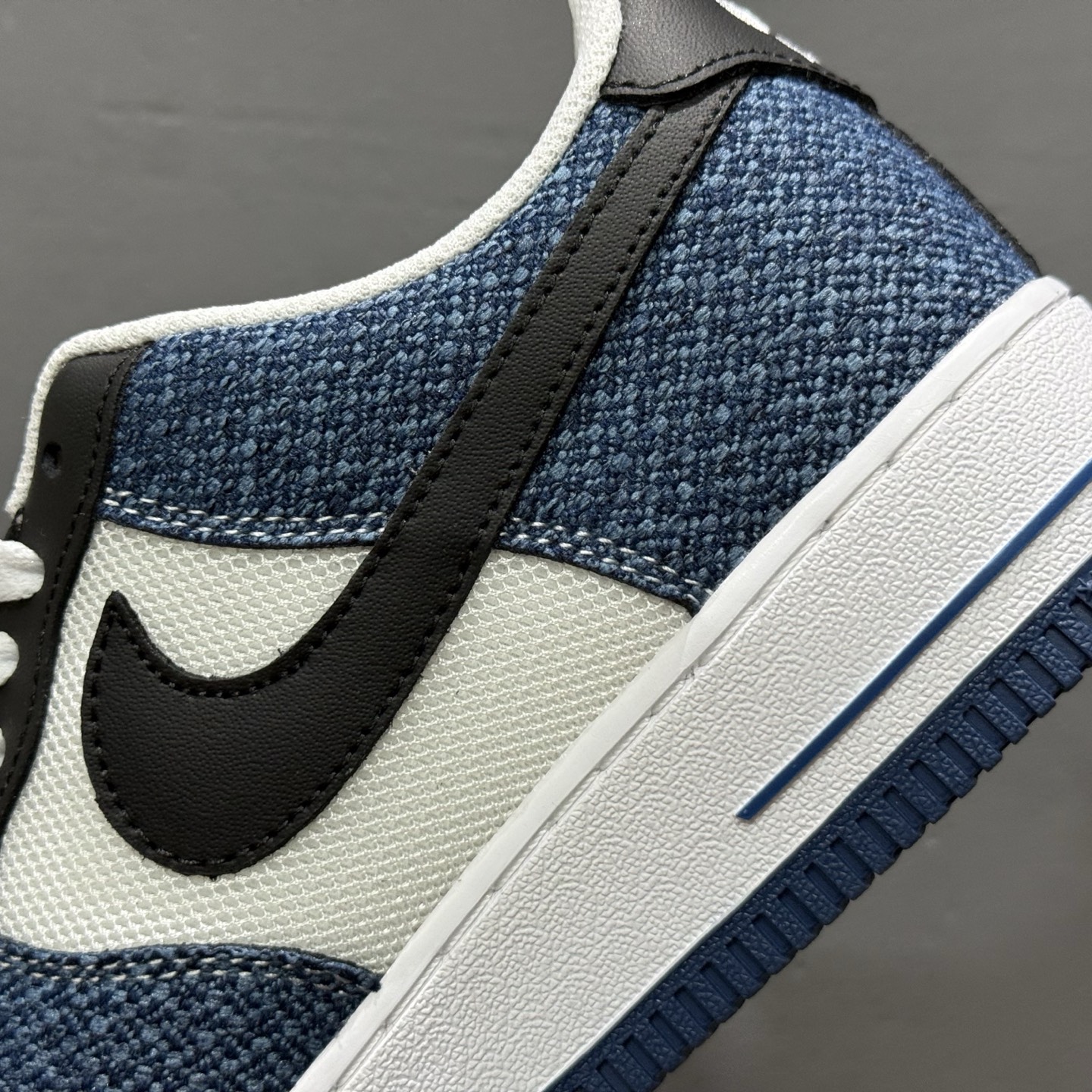 Nike Air Force 1'07 Low 牛仔布小勾 空军一号低帮休闲板鞋 ZH0316-089
