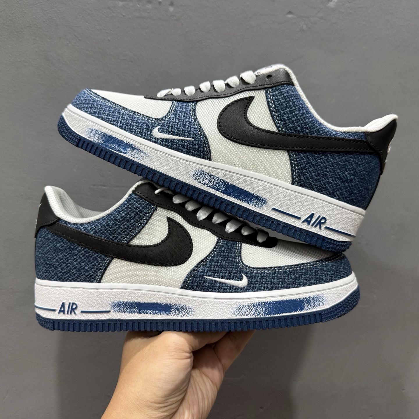 Nike Air Force 1'07 Low 牛仔布小勾 空军一号低帮休闲板鞋 ZH0316-089