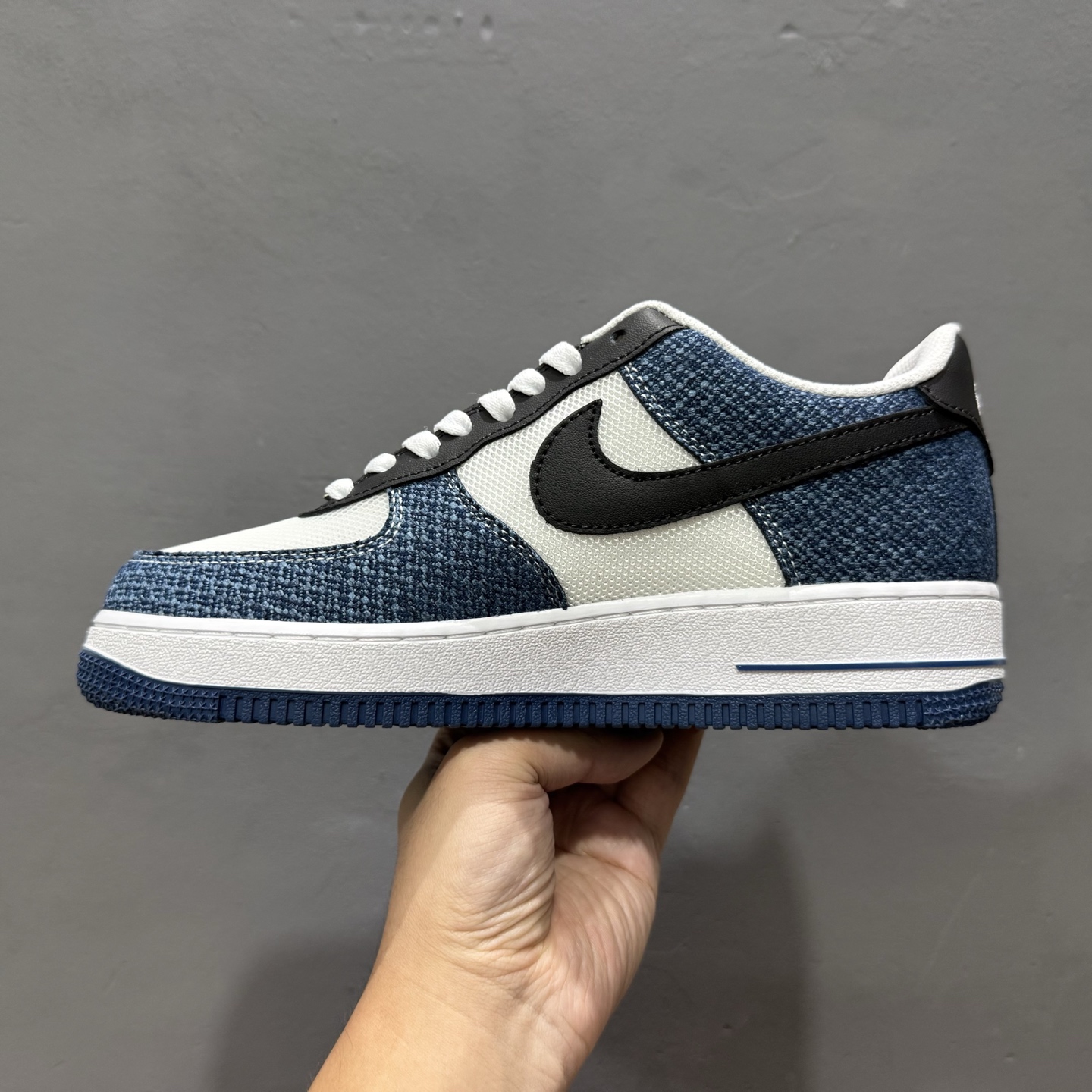 Nike Air Force 1'07 Low 牛仔布小勾 空军一号低帮休闲板鞋 ZH0316-089