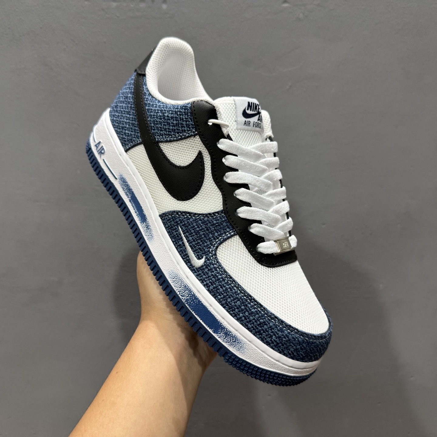 Nike Air Force 1'07 Low 牛仔布小勾 空军一号低帮休闲板鞋 ZH0316-089