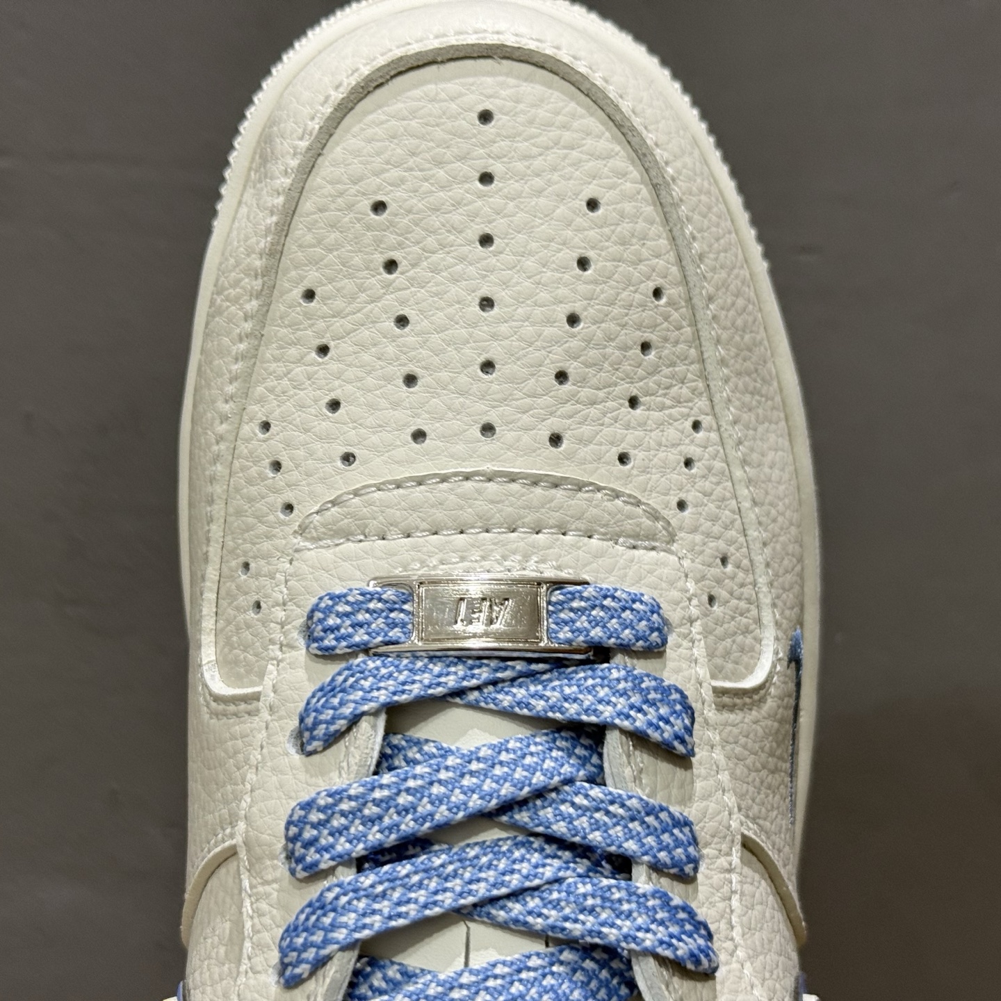 独家实拍C版 Nike Air Force 1 Low 07 x Stussy 白蓝小勾满天星 CS5288-019 独家实拍C版 Nike Air Force 1 Low 07 x Stussy 白蓝小勾满天星 CS5288-019