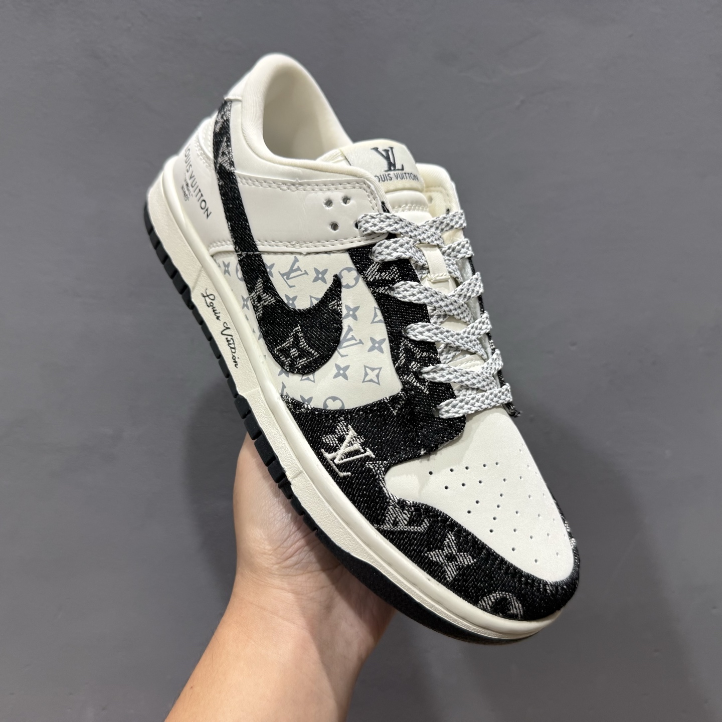 Nike SB Dunk Low LV联名 米黑牛仔 周年高端定制 低帮休闲板鞋 JH8310-946