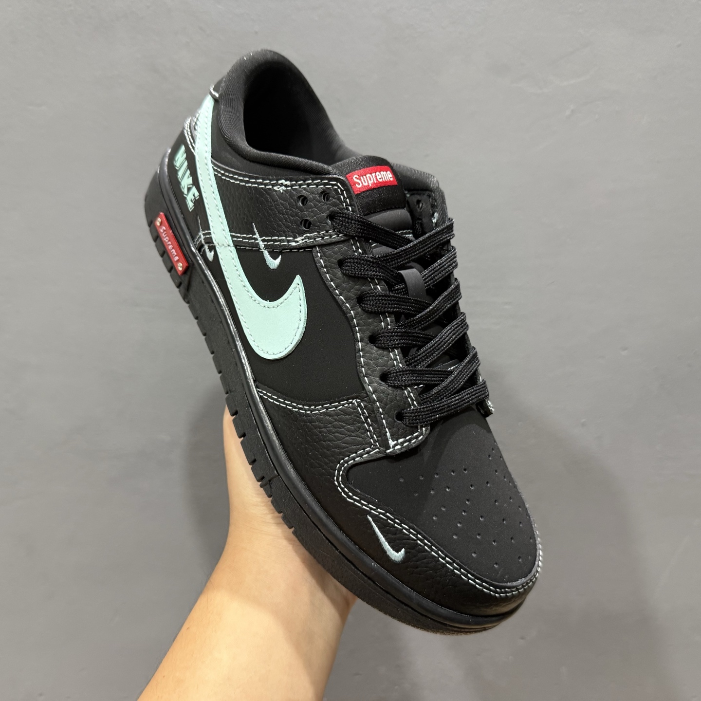 独家实拍Nike SB Dunk Low SUP联名 蒂芙尼三小勾 周年高端定制 低帮休闲板鞋 SC9207-422