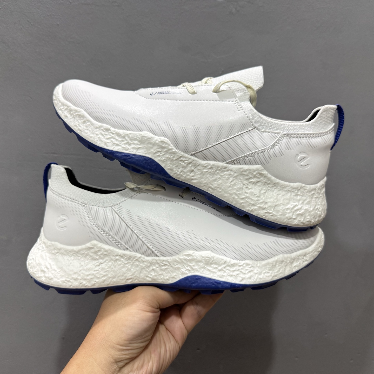 L/Ecco爱步高尔夫运动鞋男鞋 健步皮鞋 防滑跑步鞋