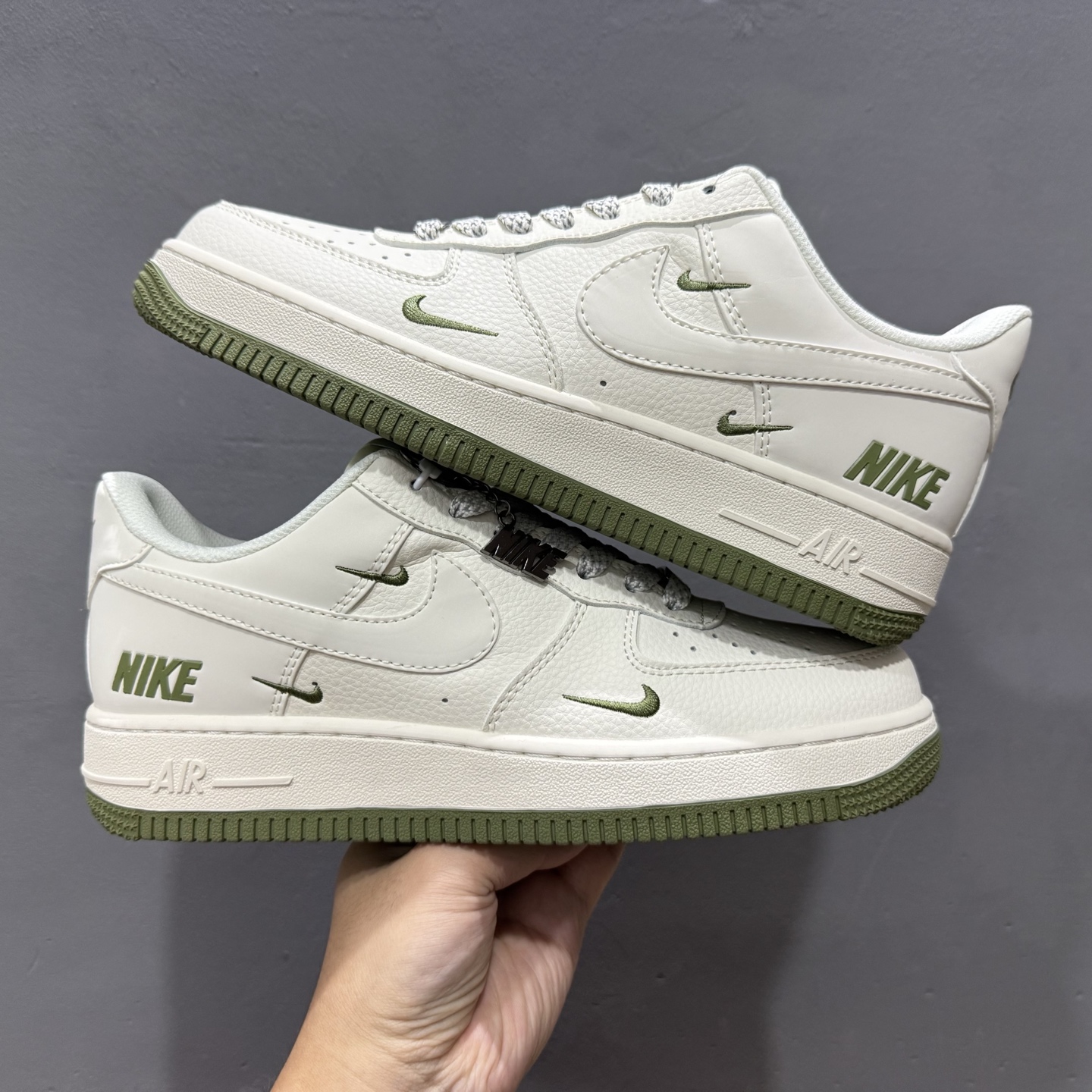 独家实拍Nike Air Force 1‘07 Low 耐克联名 绿小三勾 空军一号低帮休闲板鞋 XX3168-182