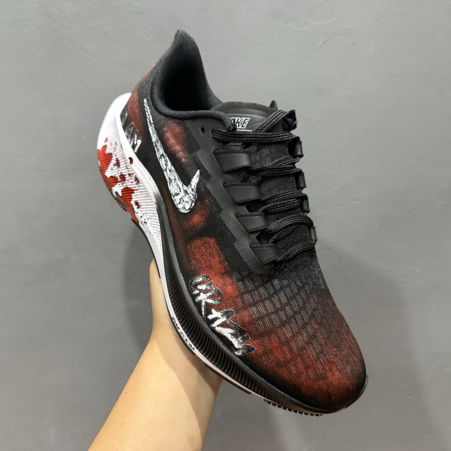 定制球鞋 Nike Pegasus 37 虐杀原形 黑色 BQ9647-002