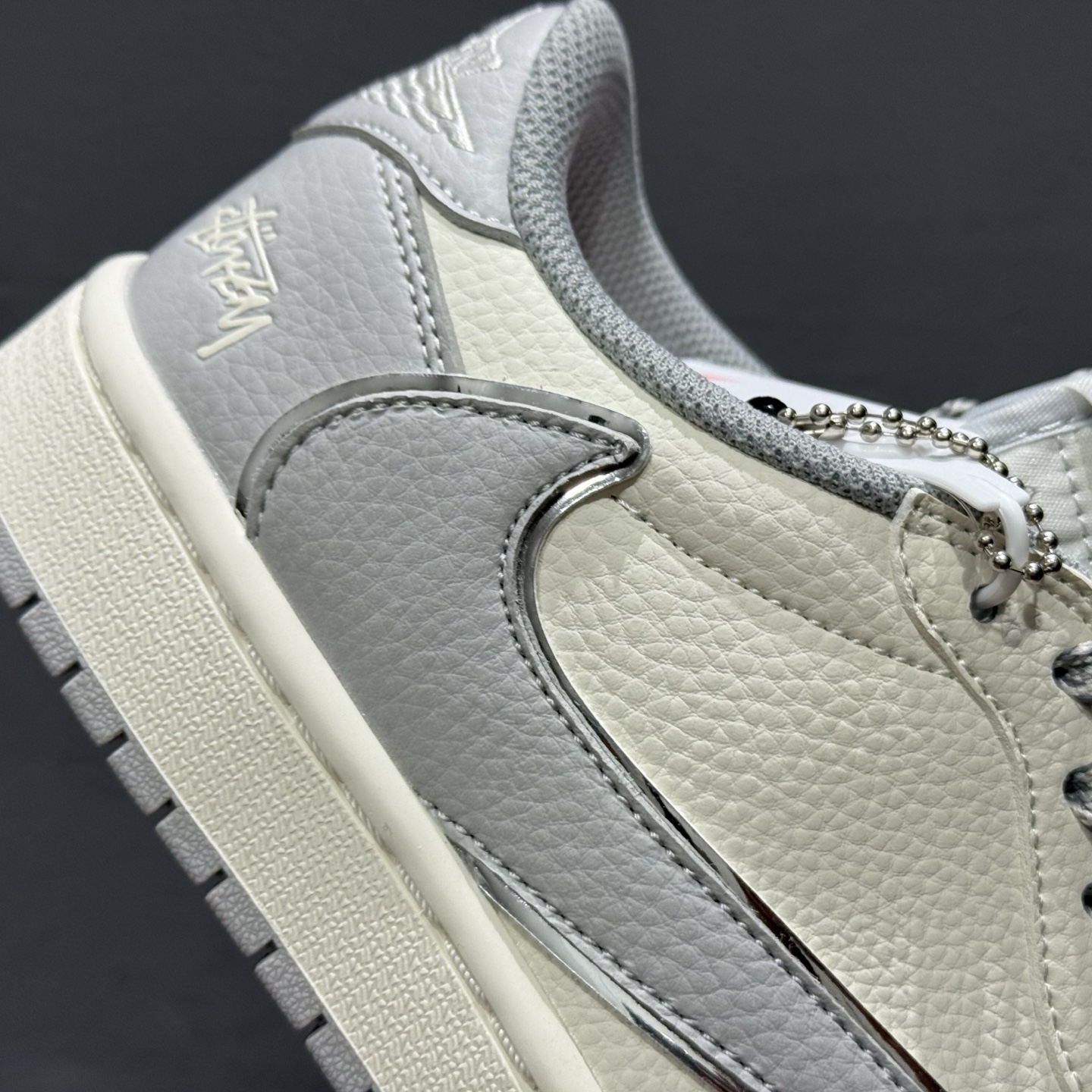 Stussy x Air Jordan 1 Low 白蓝银 ST5696-262