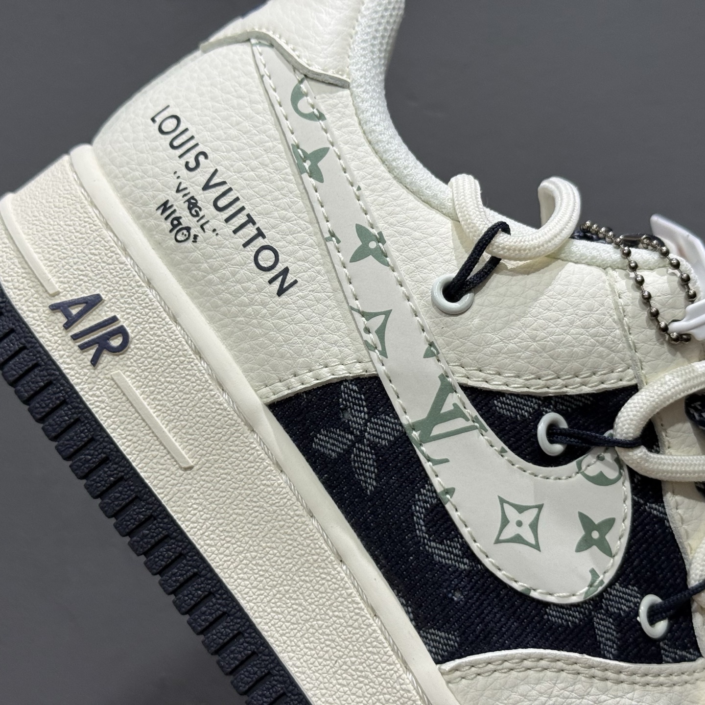 Nike Air Force 1'07 Low LV联名 深蓝底抽绳 空军一号低帮休闲板鞋 DM6868-098