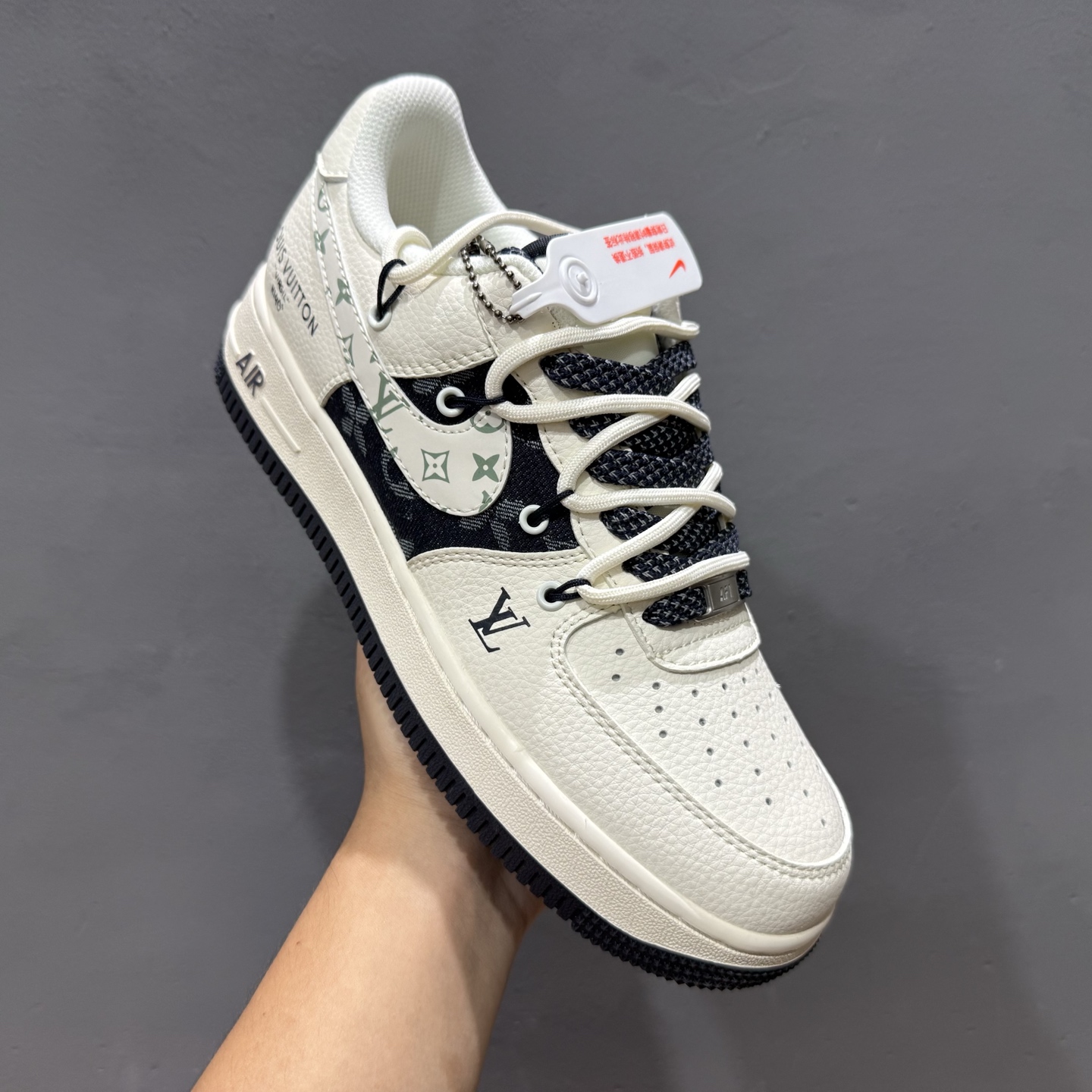 Nike Air Force 1'07 Low LV联名 深蓝底抽绳 空军一号低帮休闲板鞋 DM6868-098