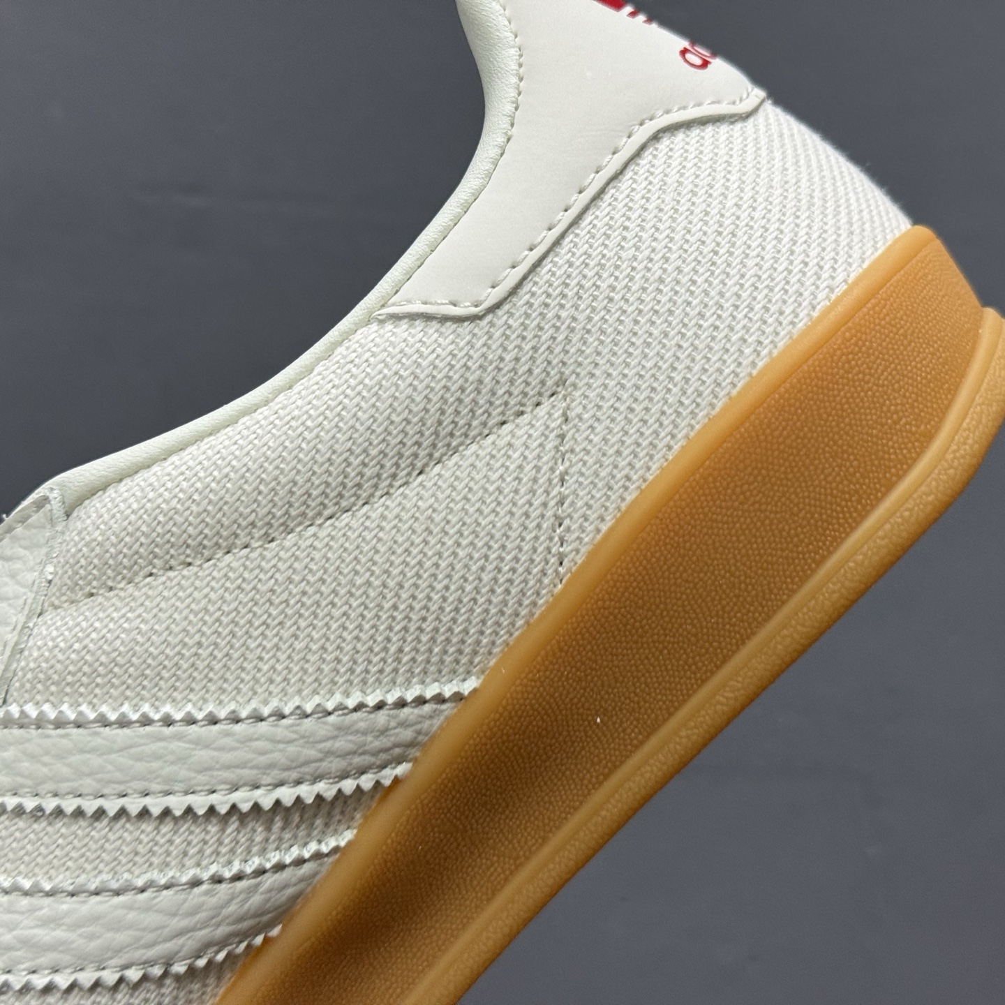 SC版Adidas SAMBA x Supreme 白红休闲板鞋 SC9207-723