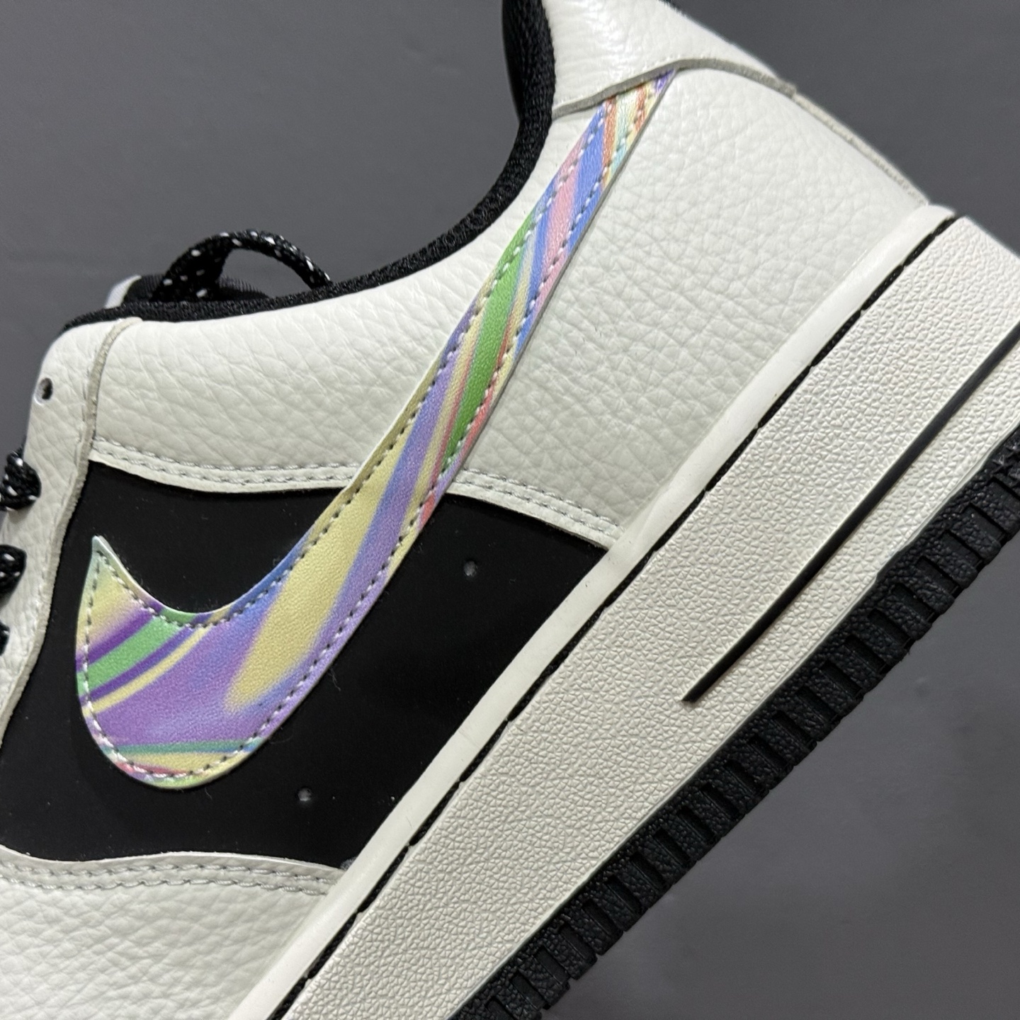 Nike Air Force 1'07 Low Fod联名 白灰七彩勾 空军一号低帮休闲板鞋 LW9279-011